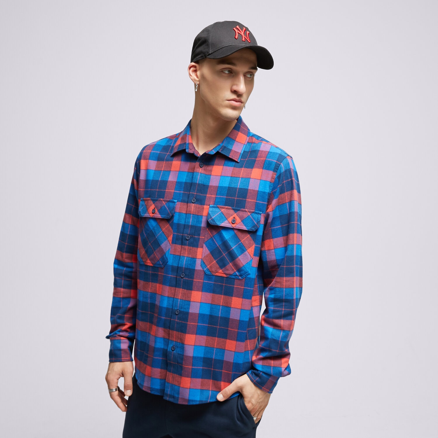 Bărbați tricou HELLY HANSEN CĂMAșĂ LOKKA ORGANIC FLANNEL LS 62731_101 Roșu