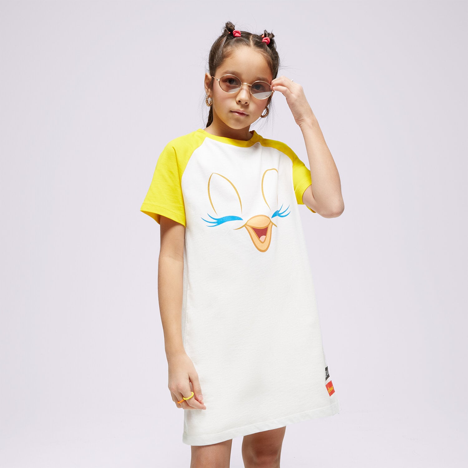 Pantaloni scurți și rochii pentru copii ELLESSE ROCHIE TWEET JNR TRENINGS WHT S4ML15226908 Alb