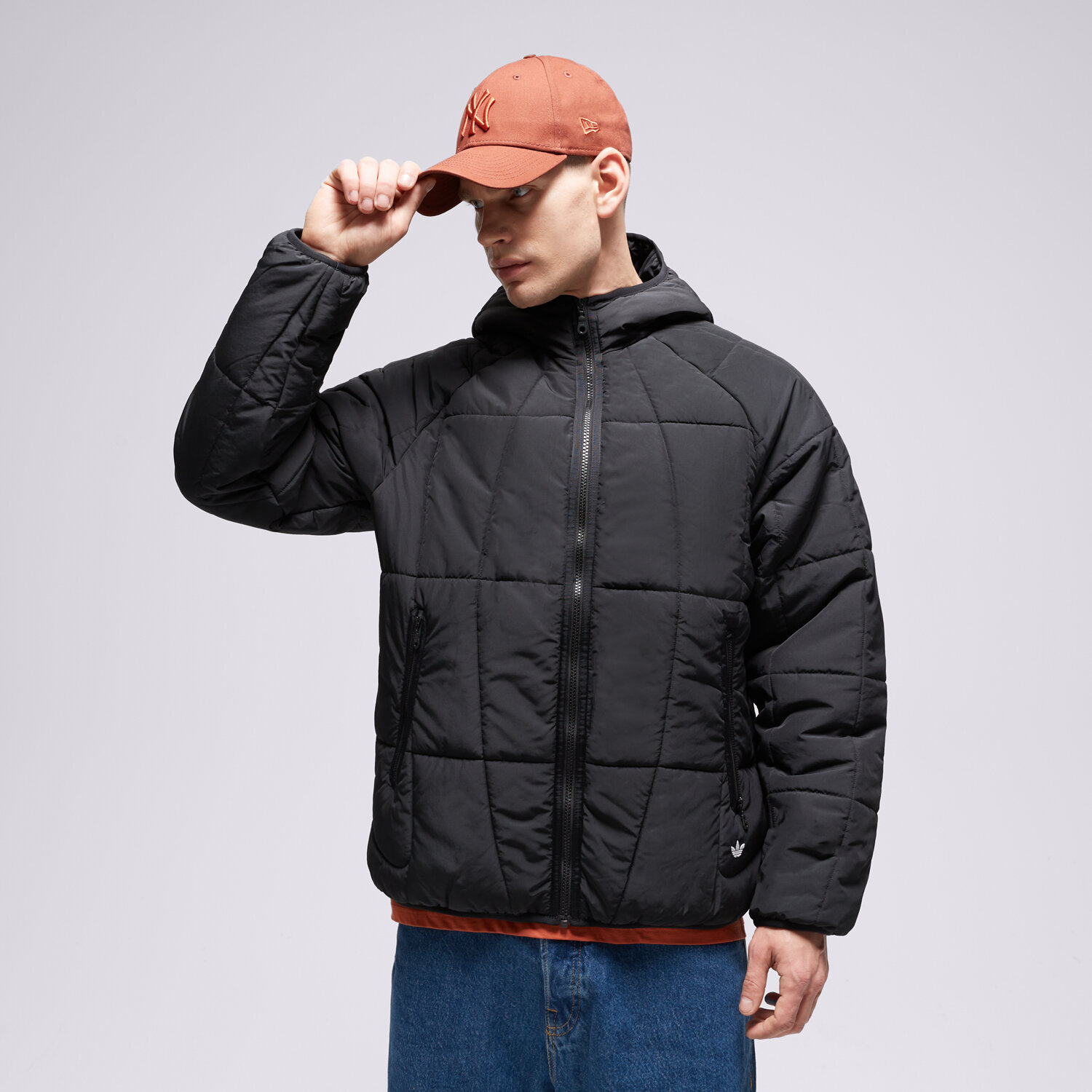 Bărbați eacă de iarnă ADIDAS JACHETĂ CU PUF ADV PUFF IL2582 Negru
