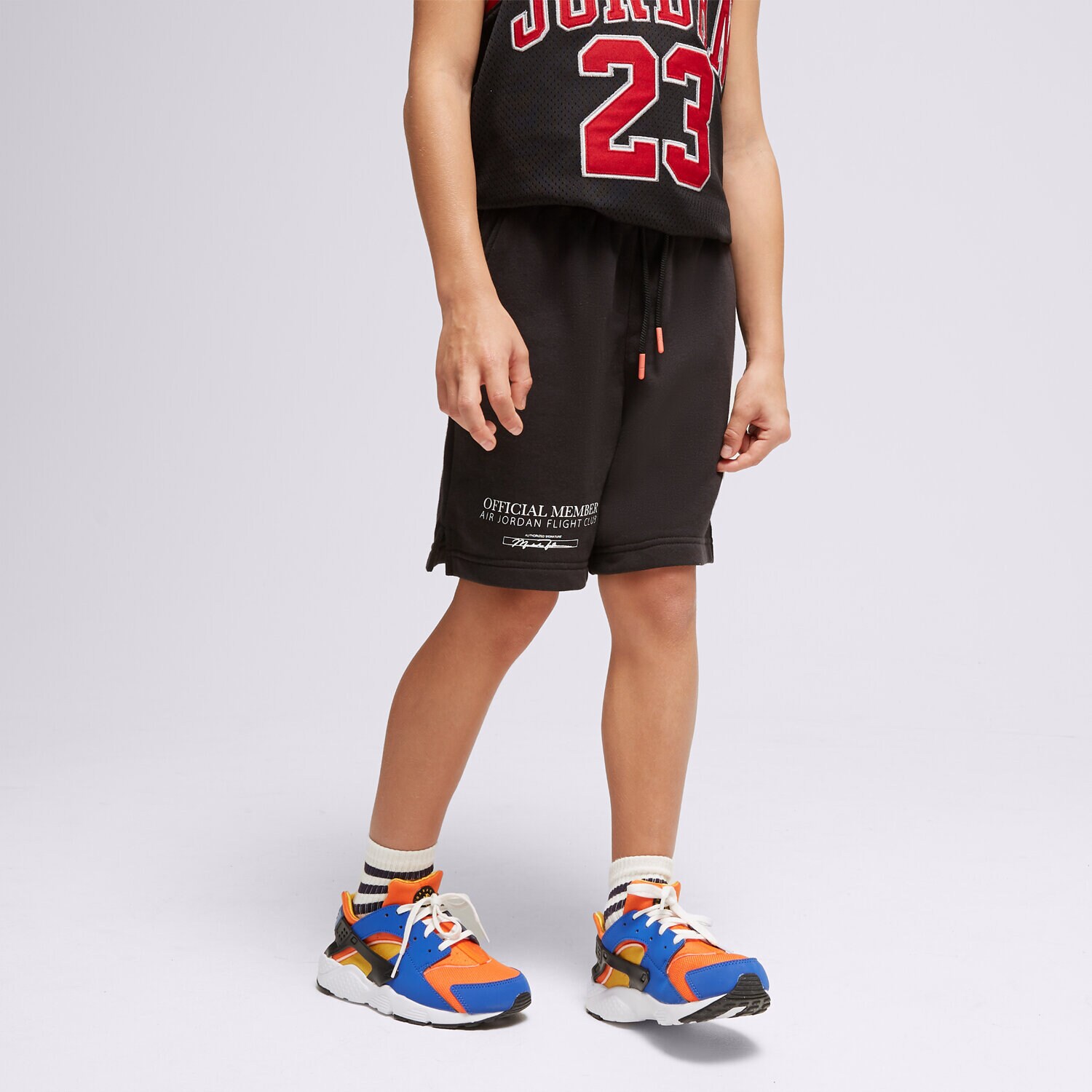 Pantaloni scurți și rochii pentru copii JORDAN PANTALONI SCURȚI MJ FLIGHT MVP SHORT BOY 95C340G0T Negru