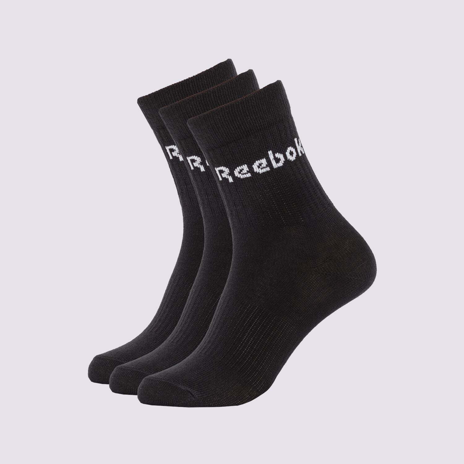 Femei șosete REEBOK ȘOSETE ACT CORE MID CREW SOCK 3P GH0331 Negru