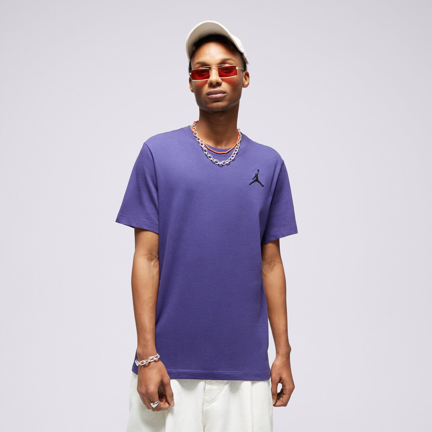 Bărbați tricou JORDAN TRICOU M J JUMPMAN EMB SS CREW DC7485-502 Violet