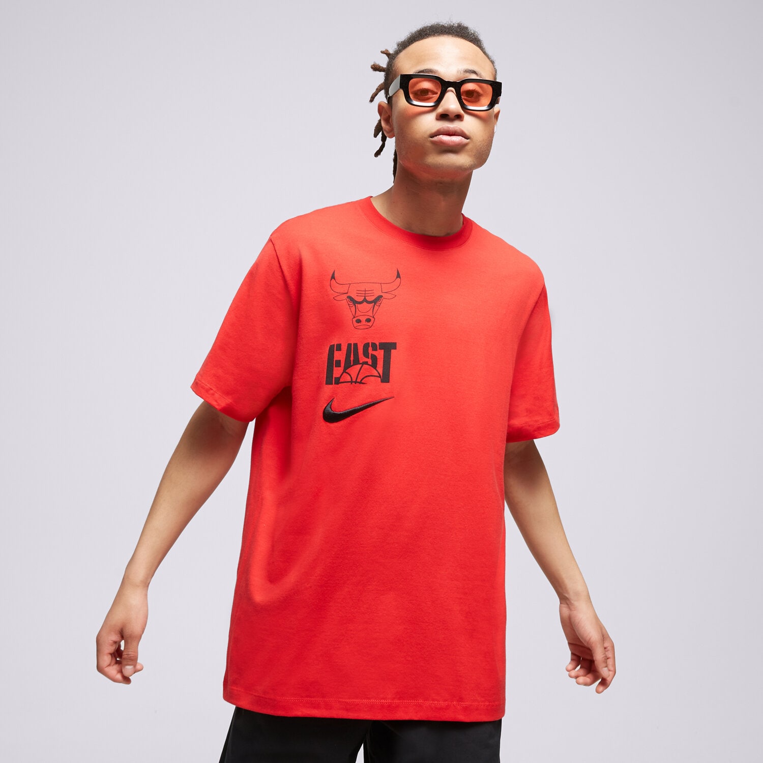 Bărbați tricou NIKE TRICOU CHI M NK ES VS BLOCK TEE NBA DZ0228-657 Roșu