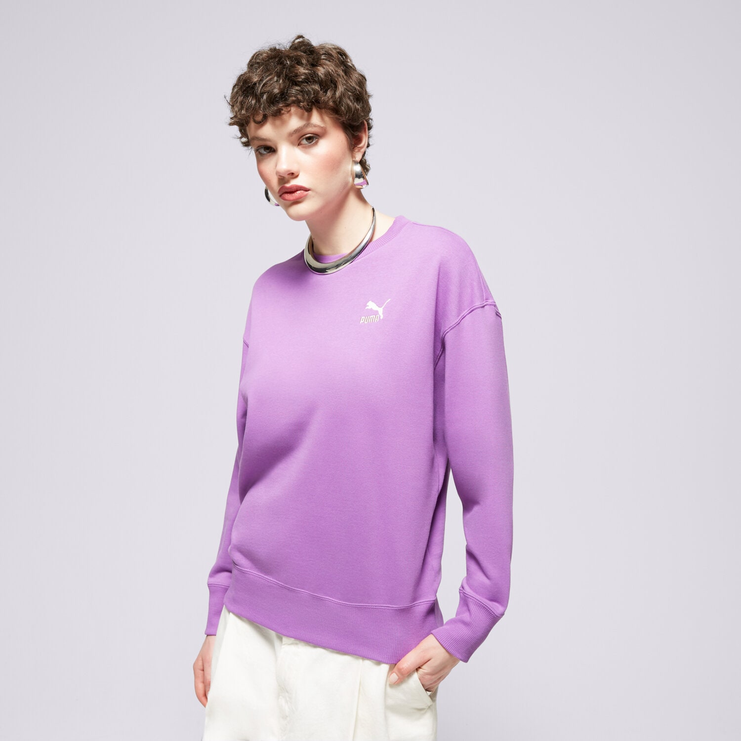Femei bluză PUMA BLUZĂ BETTER CLASSICS RELAXED 62423150 Violet