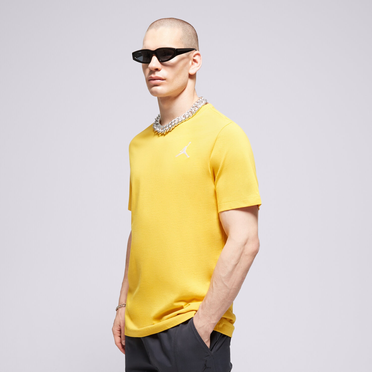 Bărbați tricou JORDAN TRICOU M J FLT MVP WM SS CREW DC7485-752 Galben