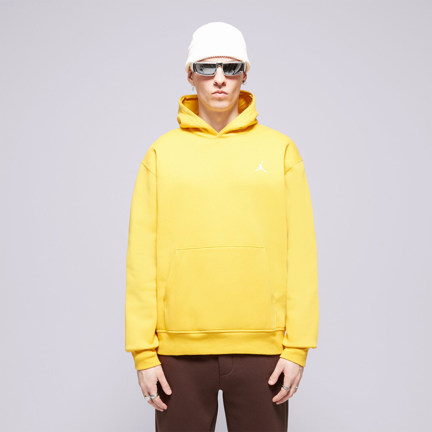 Bărbați bluză JORDAN BLUZĂ CU GLUGĂ M J FLT MVP FLC PO 2 FJ7774-752 Galben