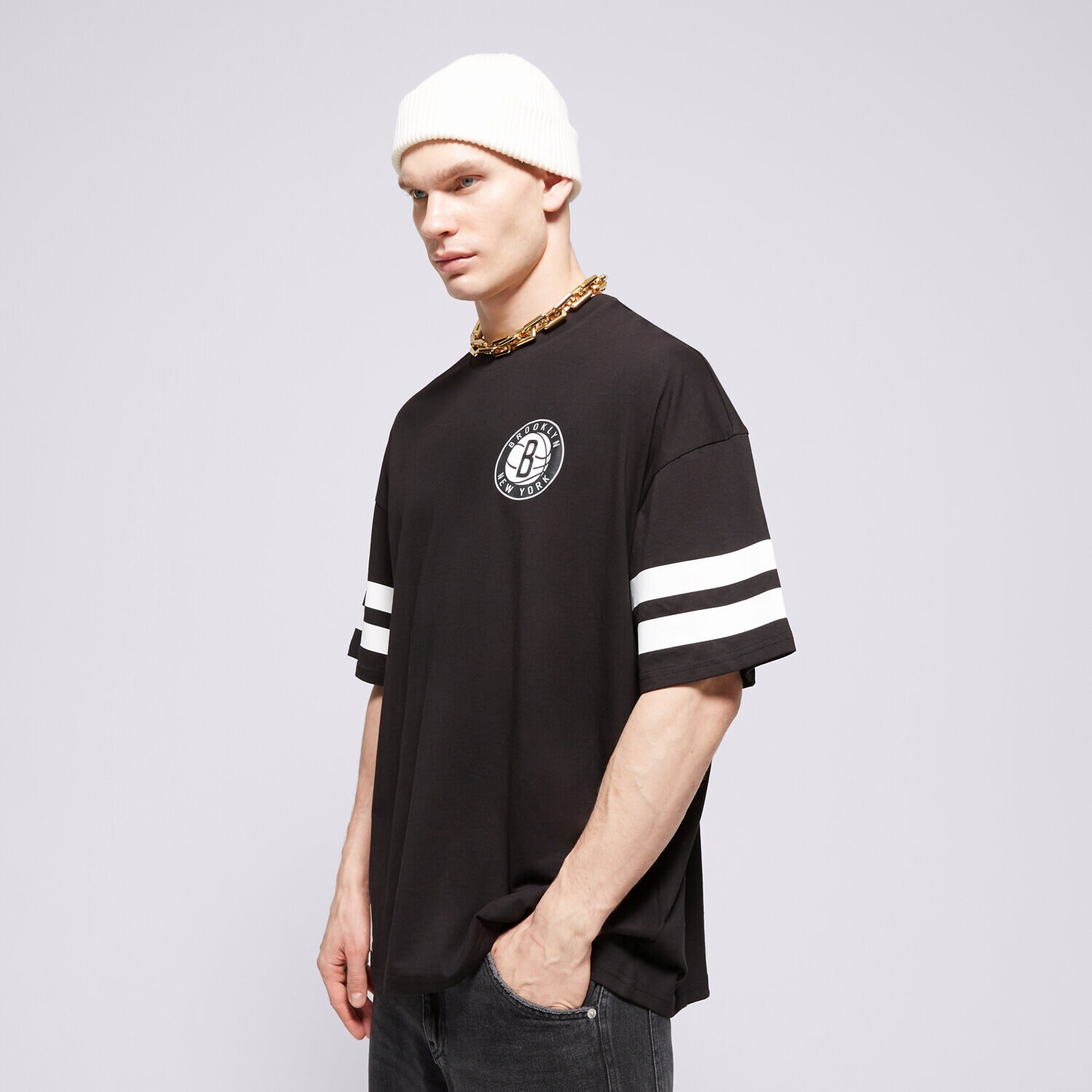 Bărbați tricou NEW ERA TRICOU NBA ARCH OS NETS BROOKLYN NETS 60435440 Negru