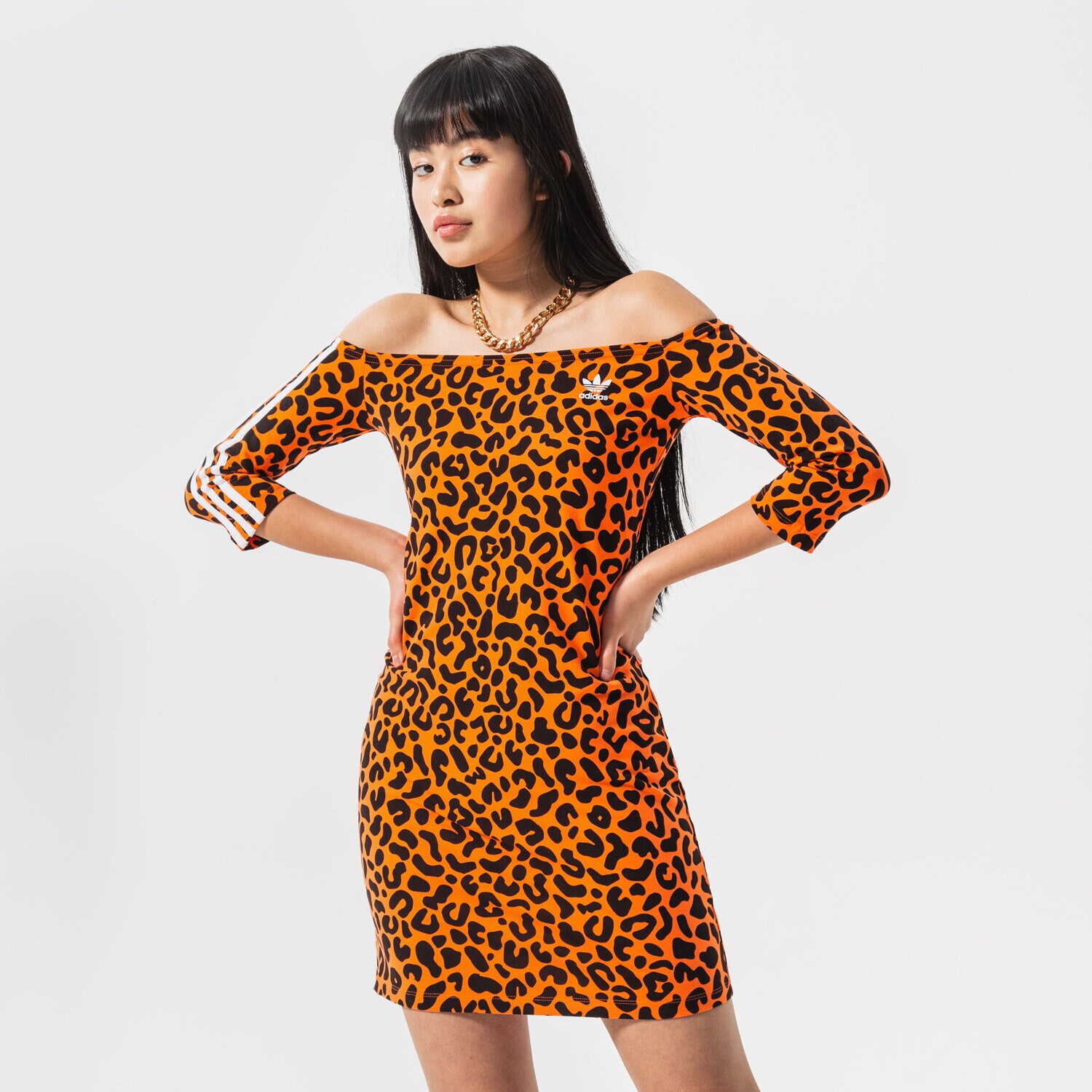 Femei rochii și fuste ADIDAS ROCHIE TRENINGS HC4466 Portocaliu