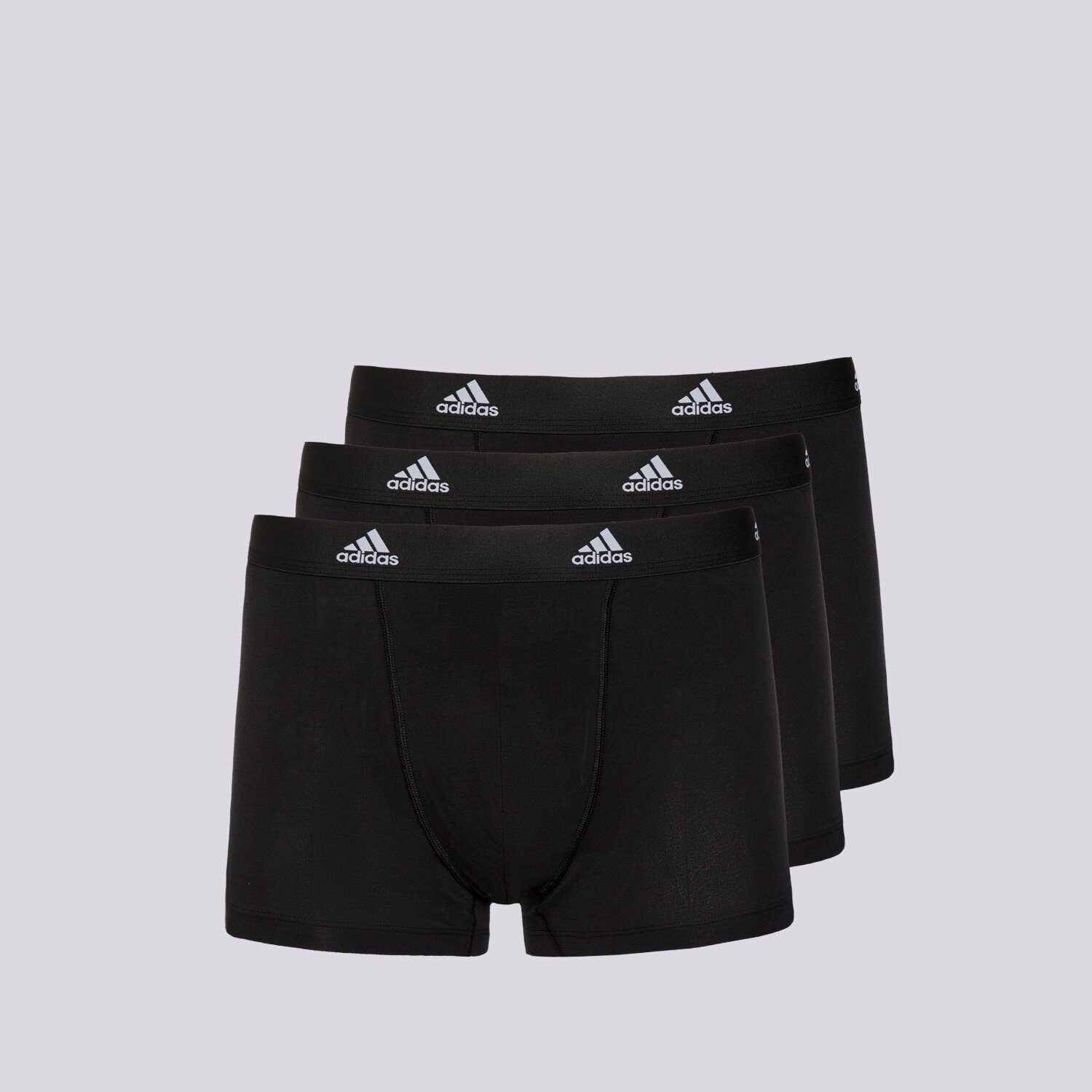 Bărbați lenjerie, boxeri ADIDAS BOXERI TRUNK (3PK) 4A1M02-000 Negru