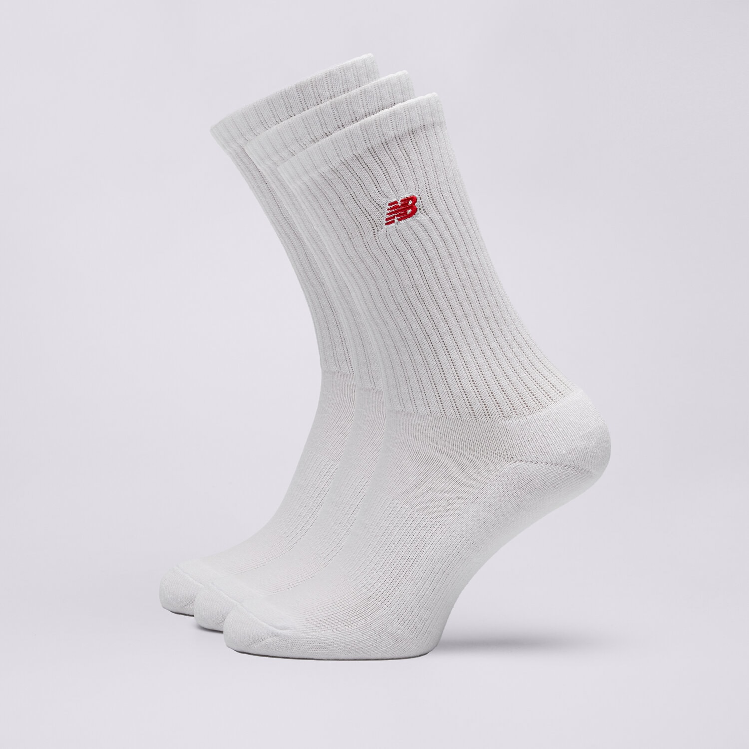 Femei șosete NEW BALANCE ȘOSETE PATCH LOGO CREW 3 PAIRS LAS33763WT Alb