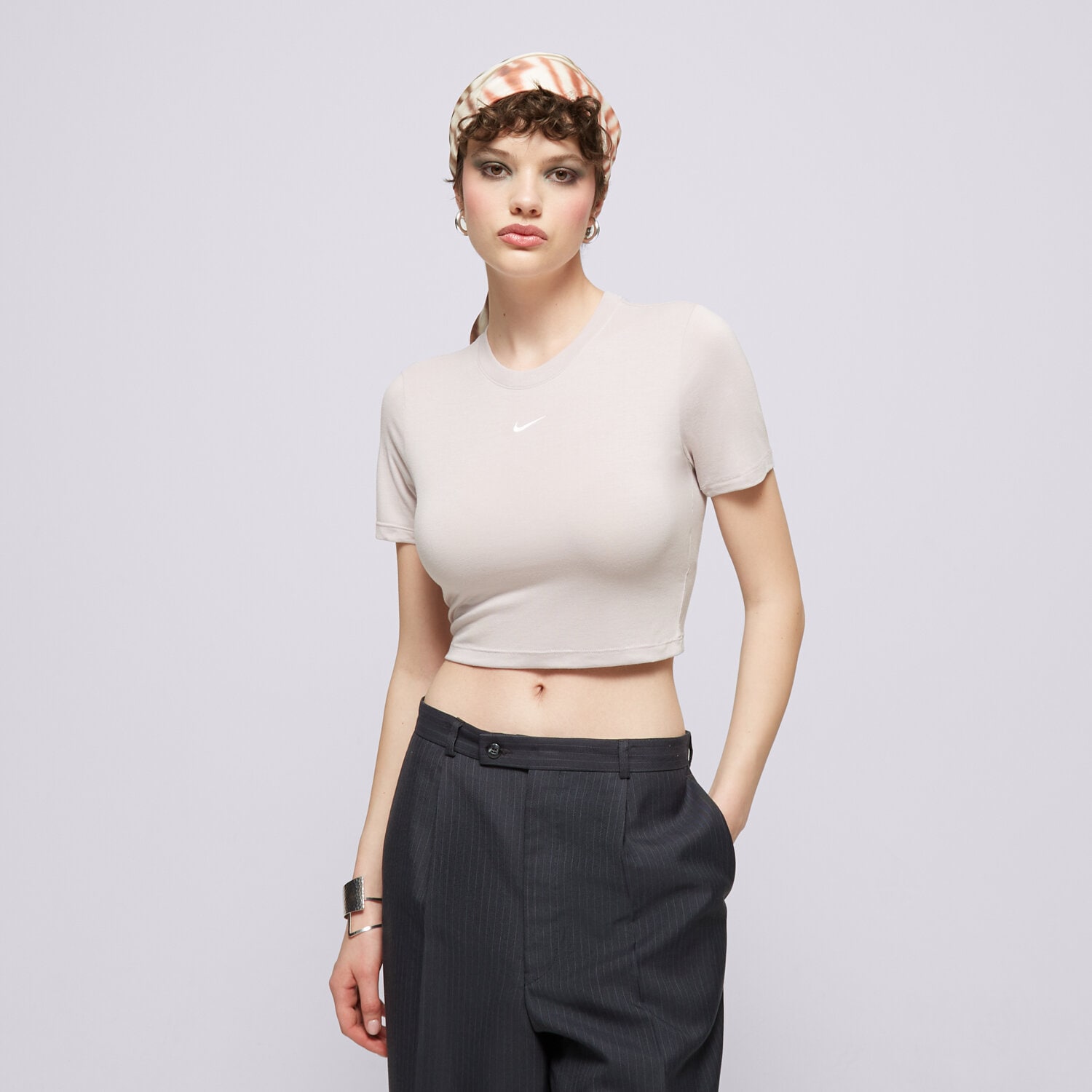 Femei tricou NIKE TRICOU W NSW ESSNTL SLM CRP FB2873-019 Roz