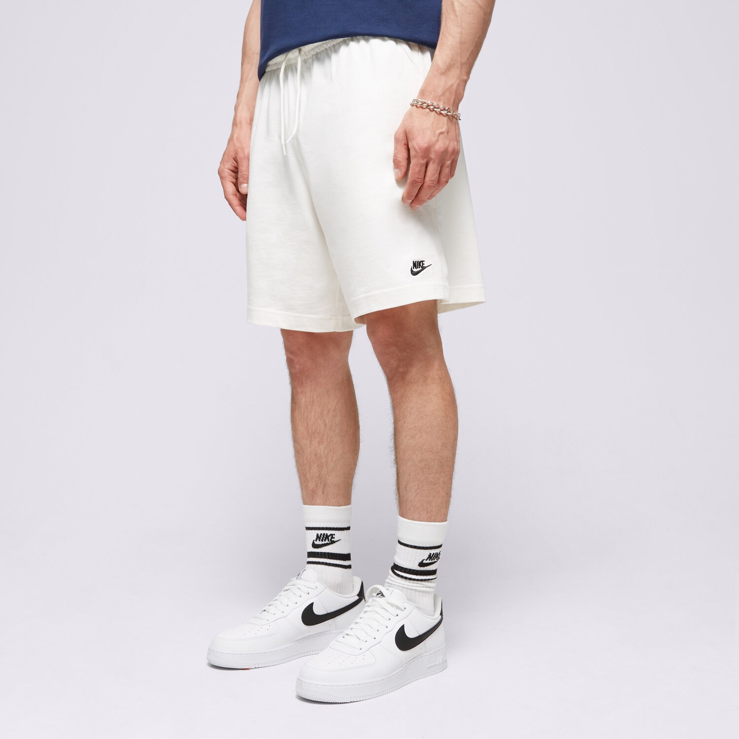 Femei pantaloni scurți NIKE PANTALONI SCURȚI M NK CLUB KNIT SHORT FQ4359-133 Alb