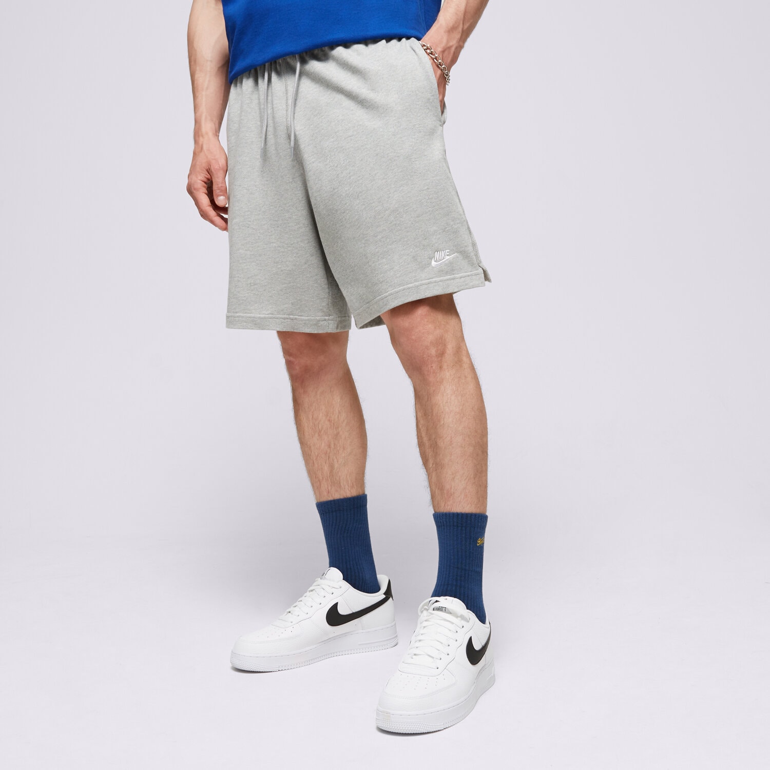 Femei pantaloni scurți NIKE PANTALONI SCURȚI M NK CLUB KNIT SHORT FQ4359-063 Gri
