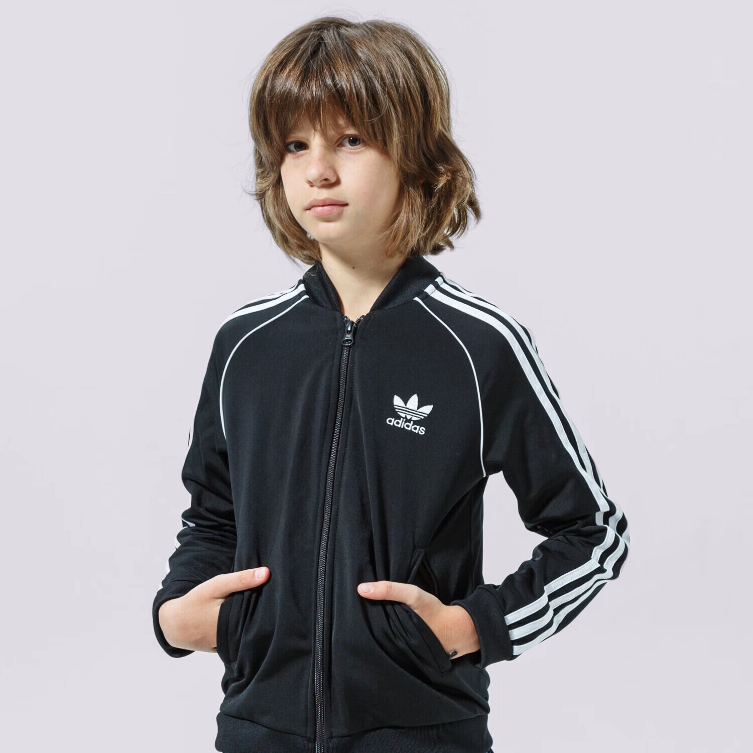 Copii bluză ADIDAS BLUZĂ SST TRACK TOP B GN8451 Negru