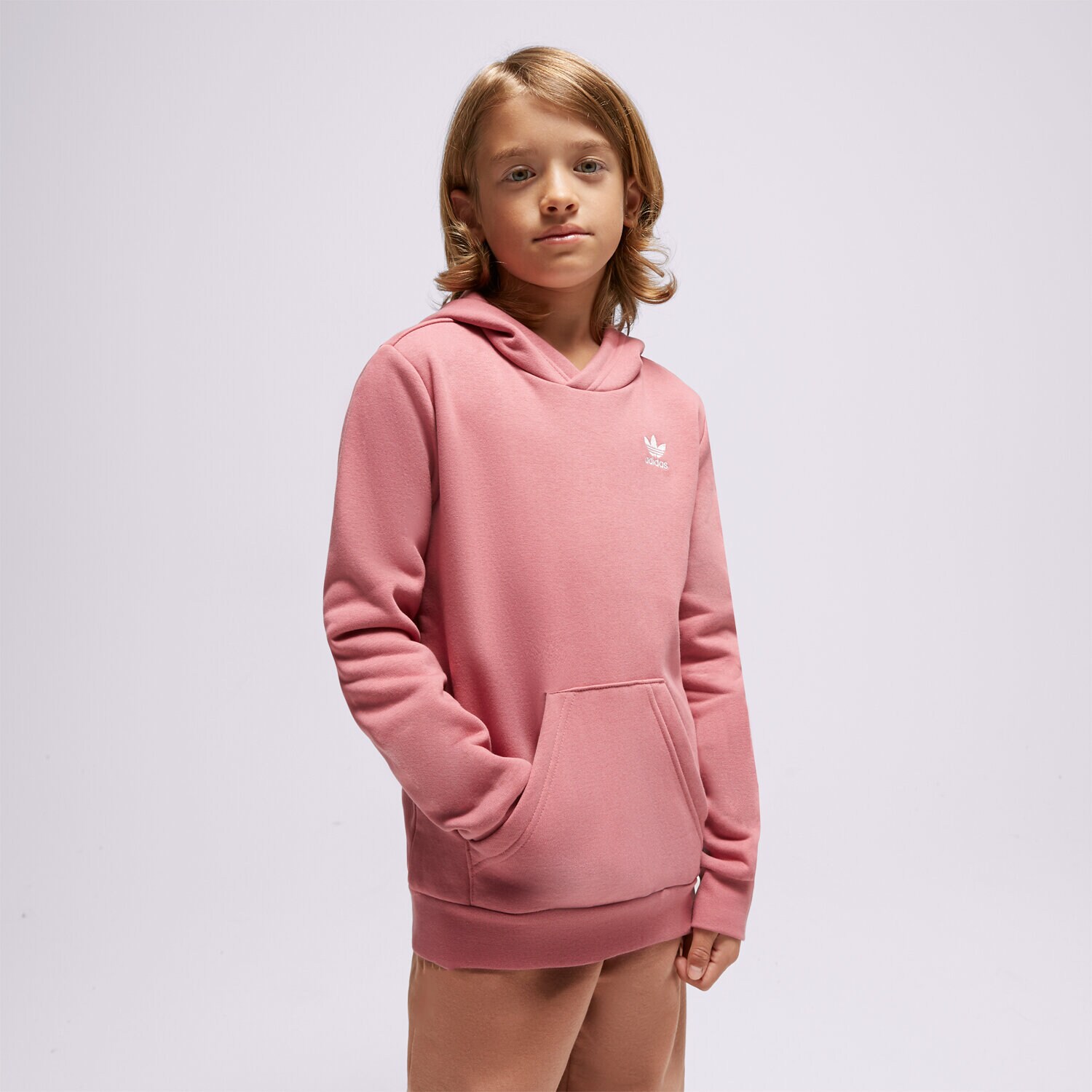 Copii bluză ADIDAS BLUZĂ CU GLUGĂ HOODIE BOY IC3145 Gri