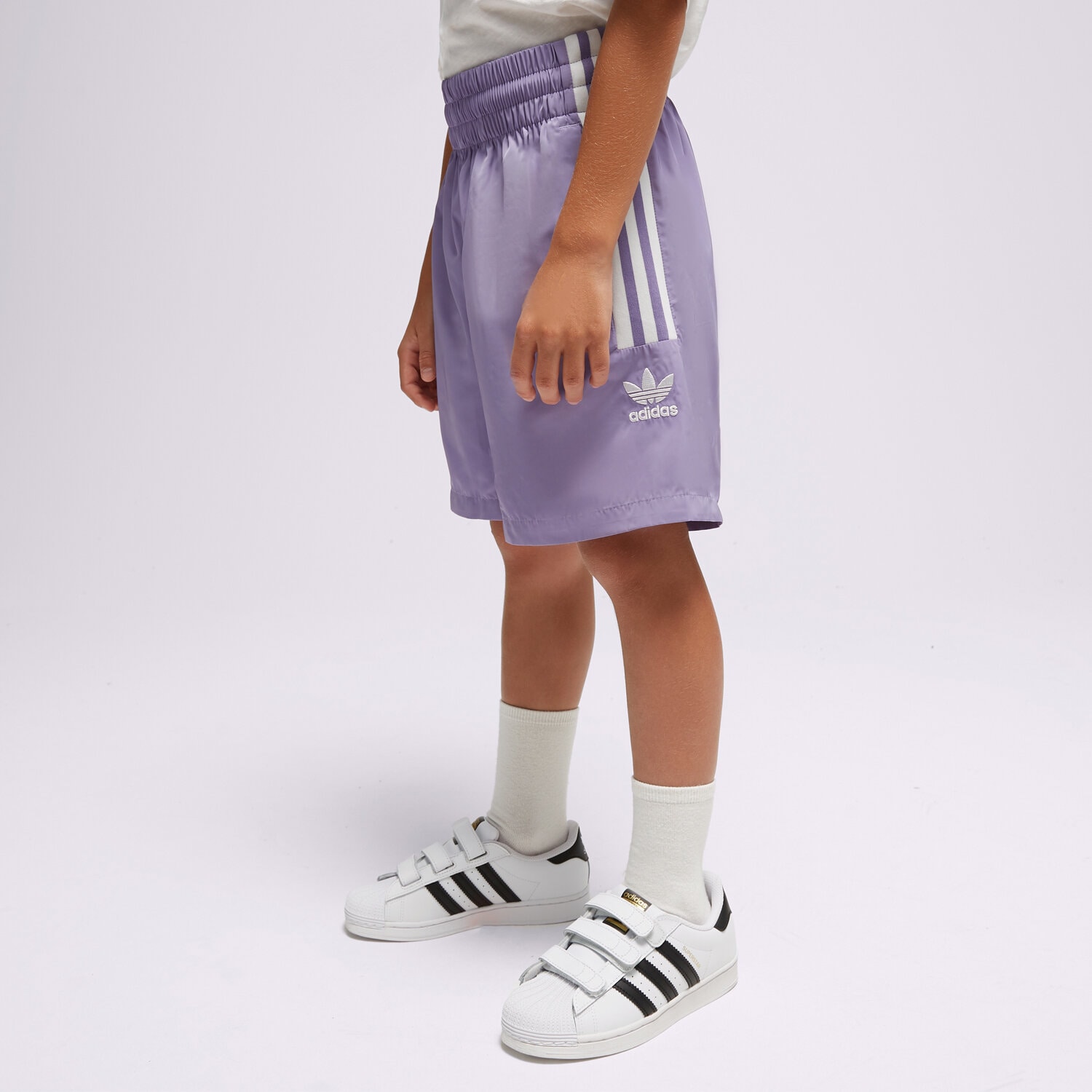 Pantaloni scurți și rochii pentru copii ADIDAS PANTALONI SCURȚI SHORTS GIRL IC6265 Albastru