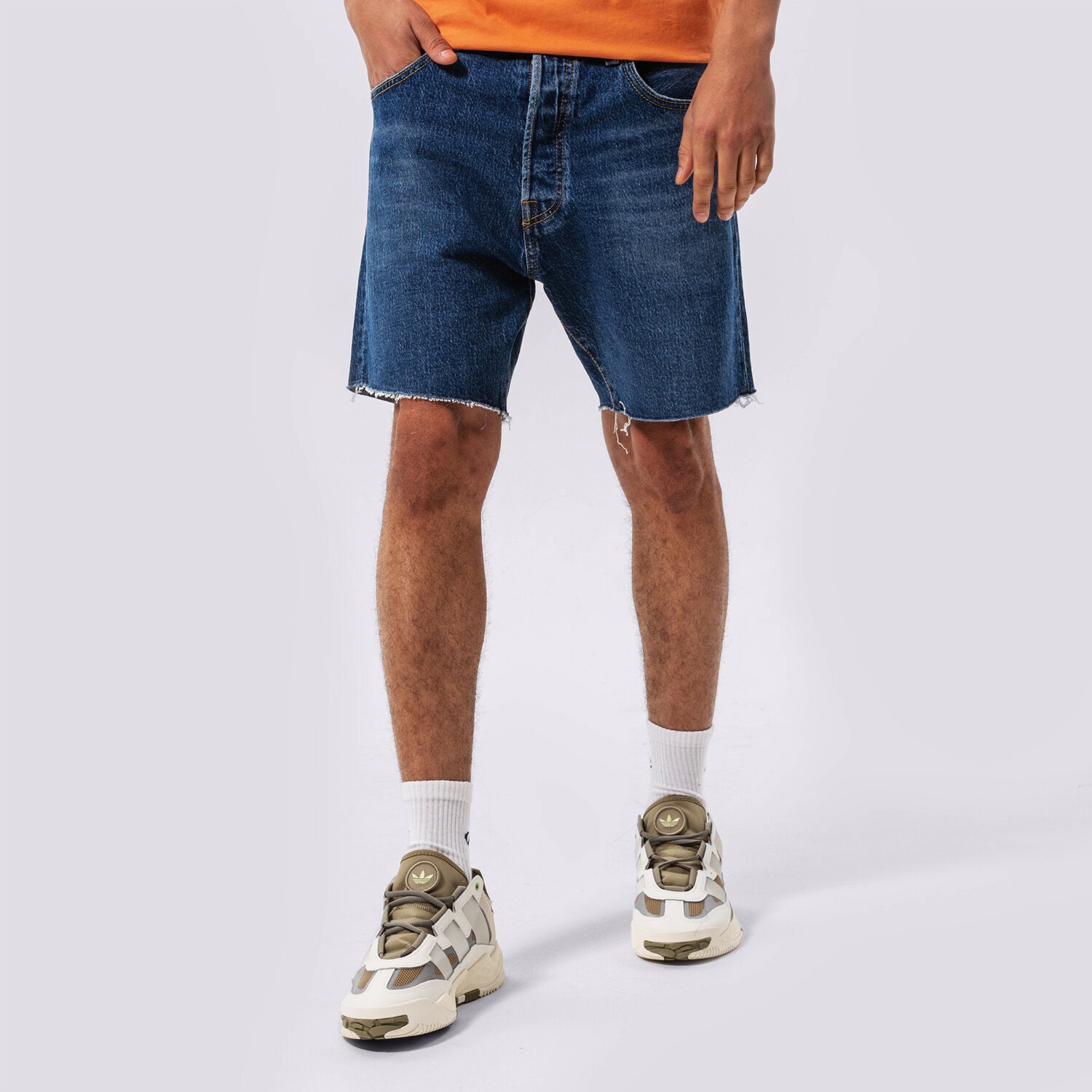 Femei pantaloni scurți LEVI'S PANTALONI SCURȚI 501 93 SHORTS 852210024 Albastru