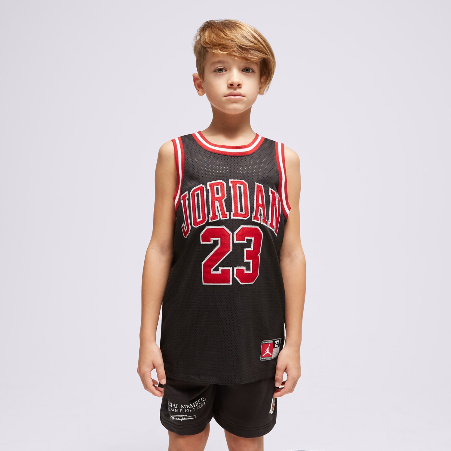 Copii tricou JORDAN MAIOU JORDAN 23 JERSEY BOY 95A773-023 Negru