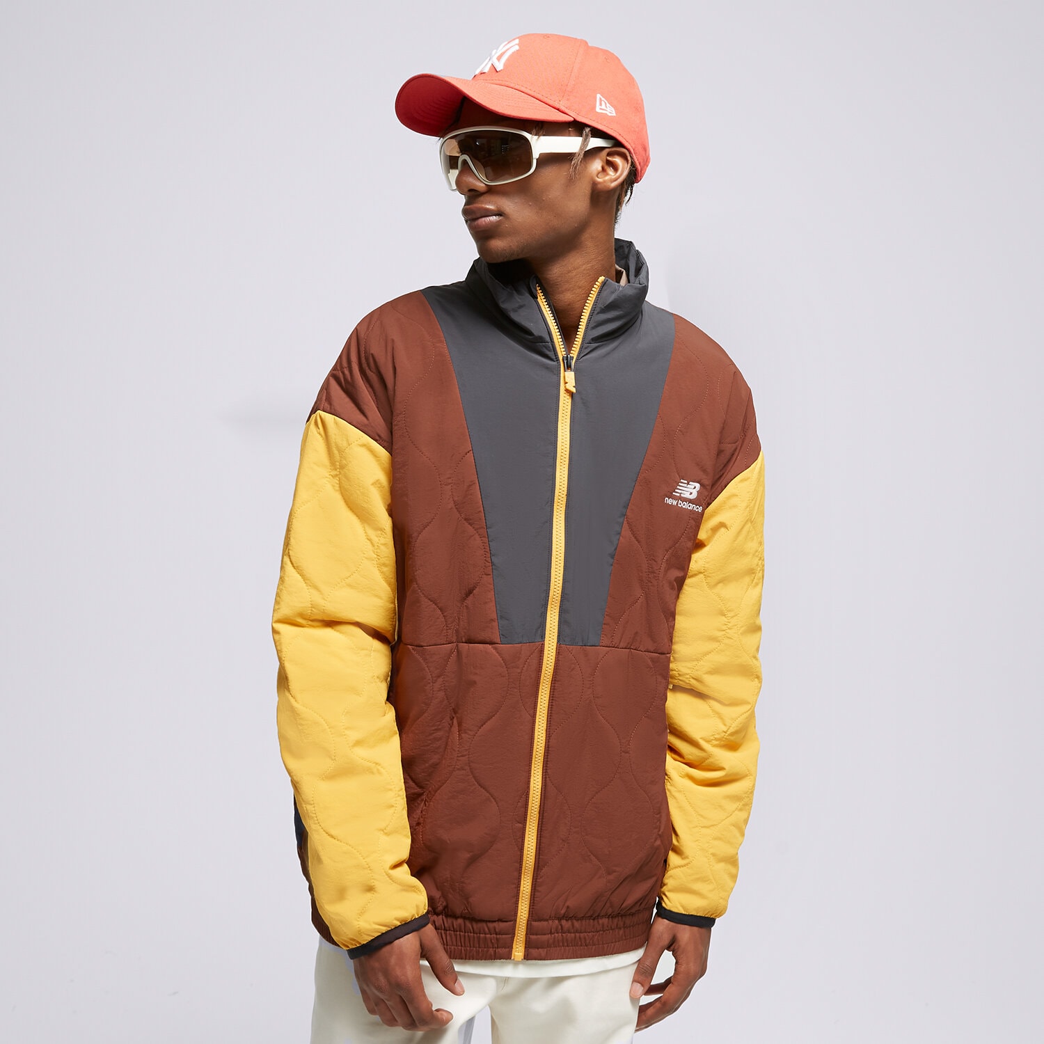 Bărbați eacă de iarnă NEW BALANCE JACHETĂ JACHETĂ DE SEZON    ATHLETICS OUTERWEAR MJ23501ROK Maro
