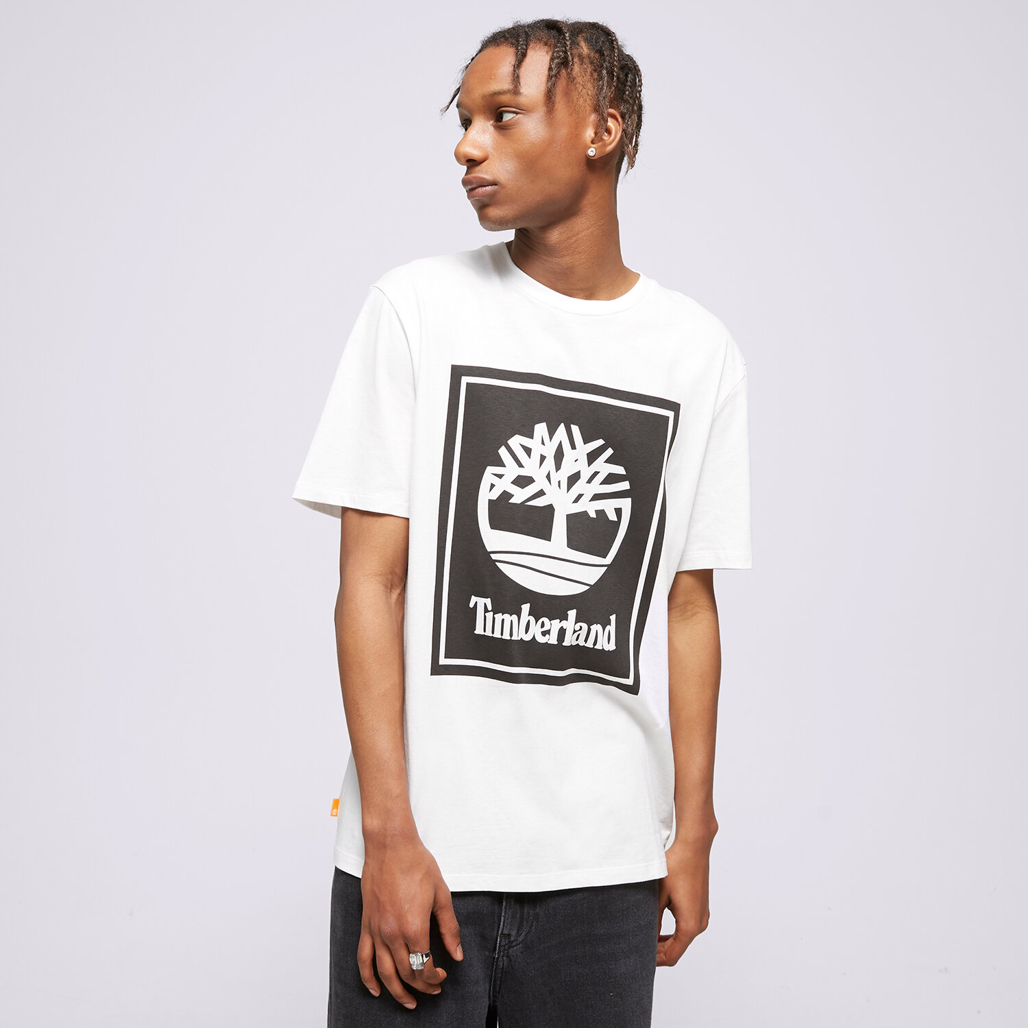 Bărbați tricou TIMBERLAND TRICOU SS FRONT STACK TB0A6CBTP541 Alb