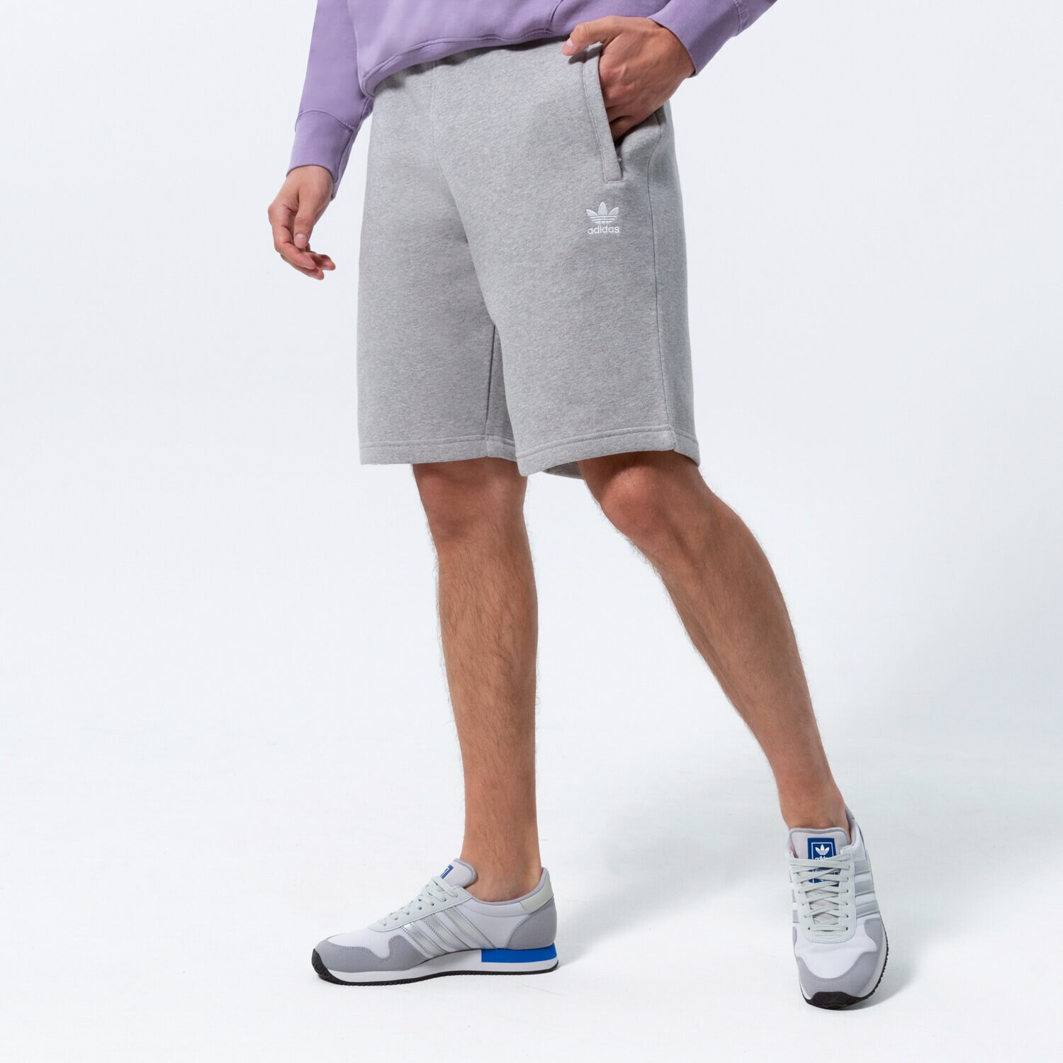Femei pantaloni scurți ADIDAS PANTALONI SCURȚI ESSENTIAL SHORT H34682 Gri