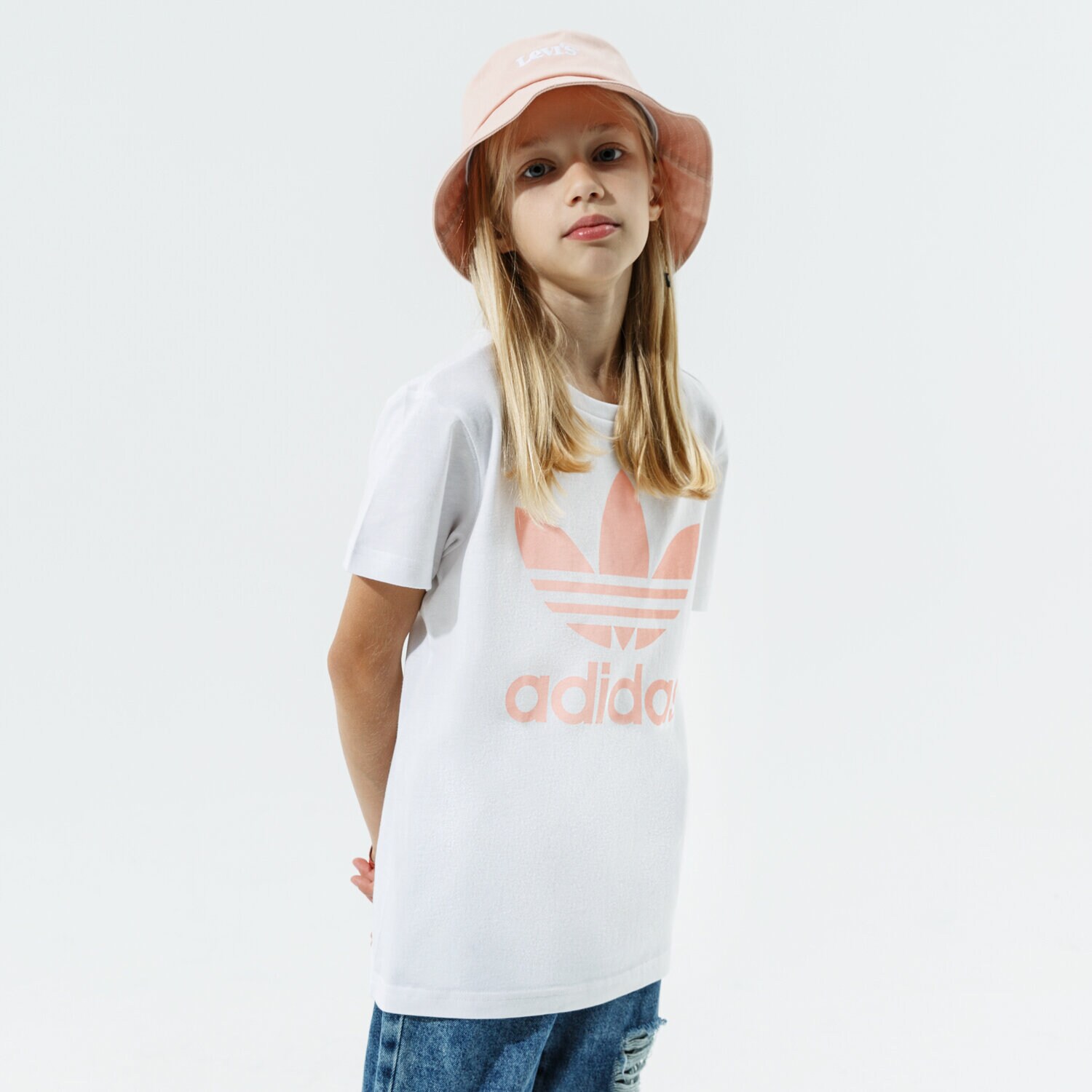 Copii tricou ADIDAS TRICOU GIRLS' TREFOIL BOYFRIEND GIRL H35618 Alb