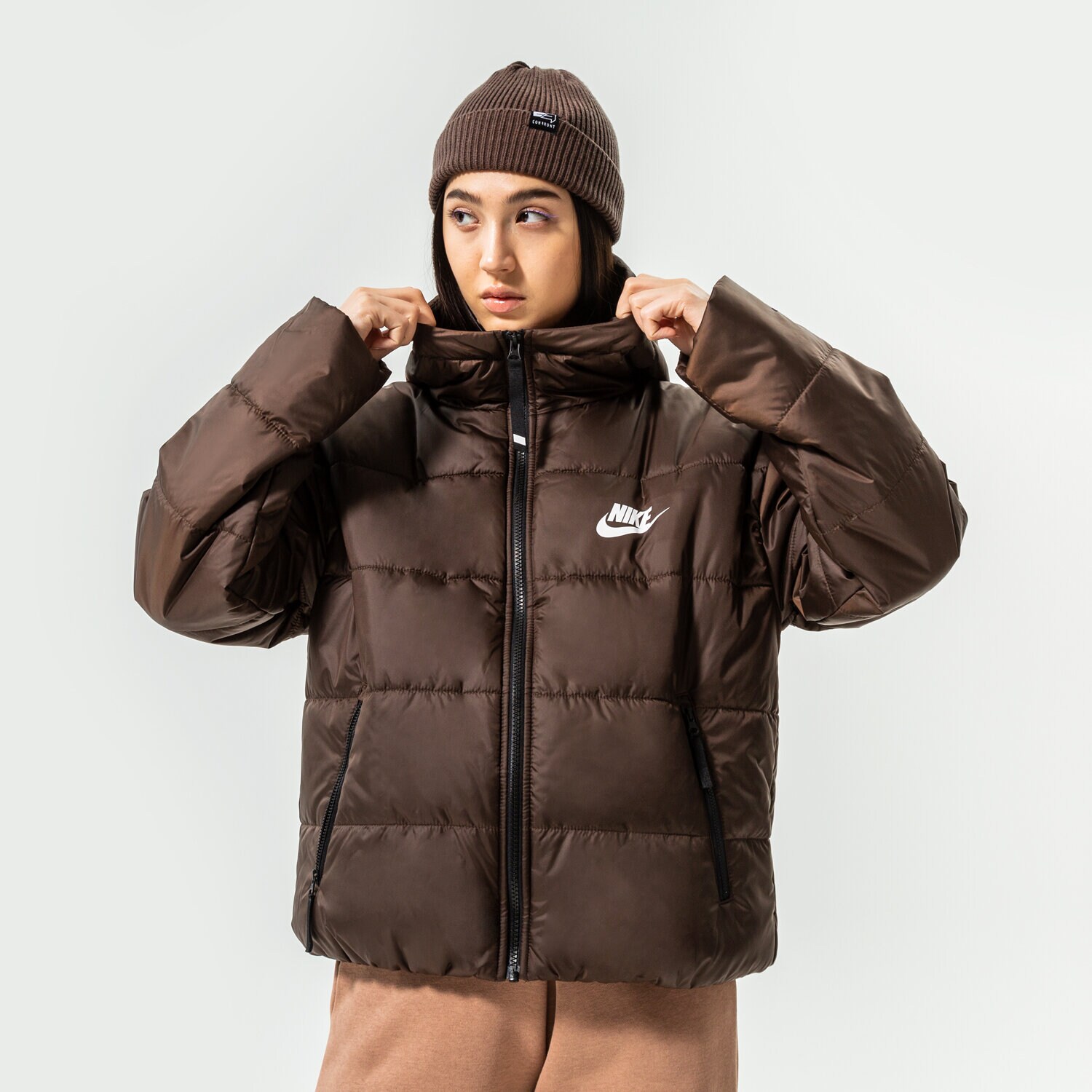 Femei geacă de iarnă NIKE JACHETĂ DE IARNĂ W NSW SYN TF RPL HD JKT DX1797-237 Maro