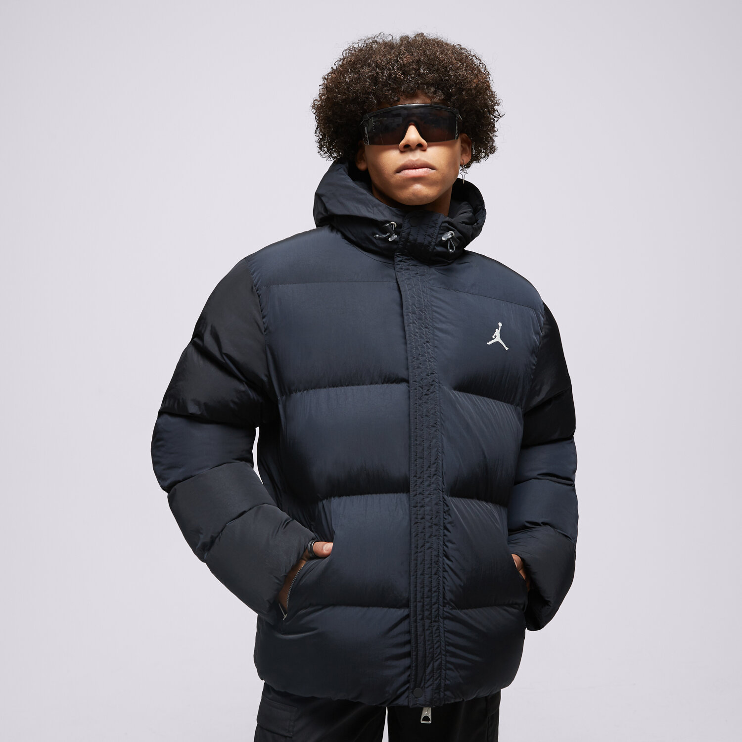 Bărbați eacă de iarnă JORDAN JACHETĂ DE IARNĂ M J ECO PUFFER FB7311-010 Negru