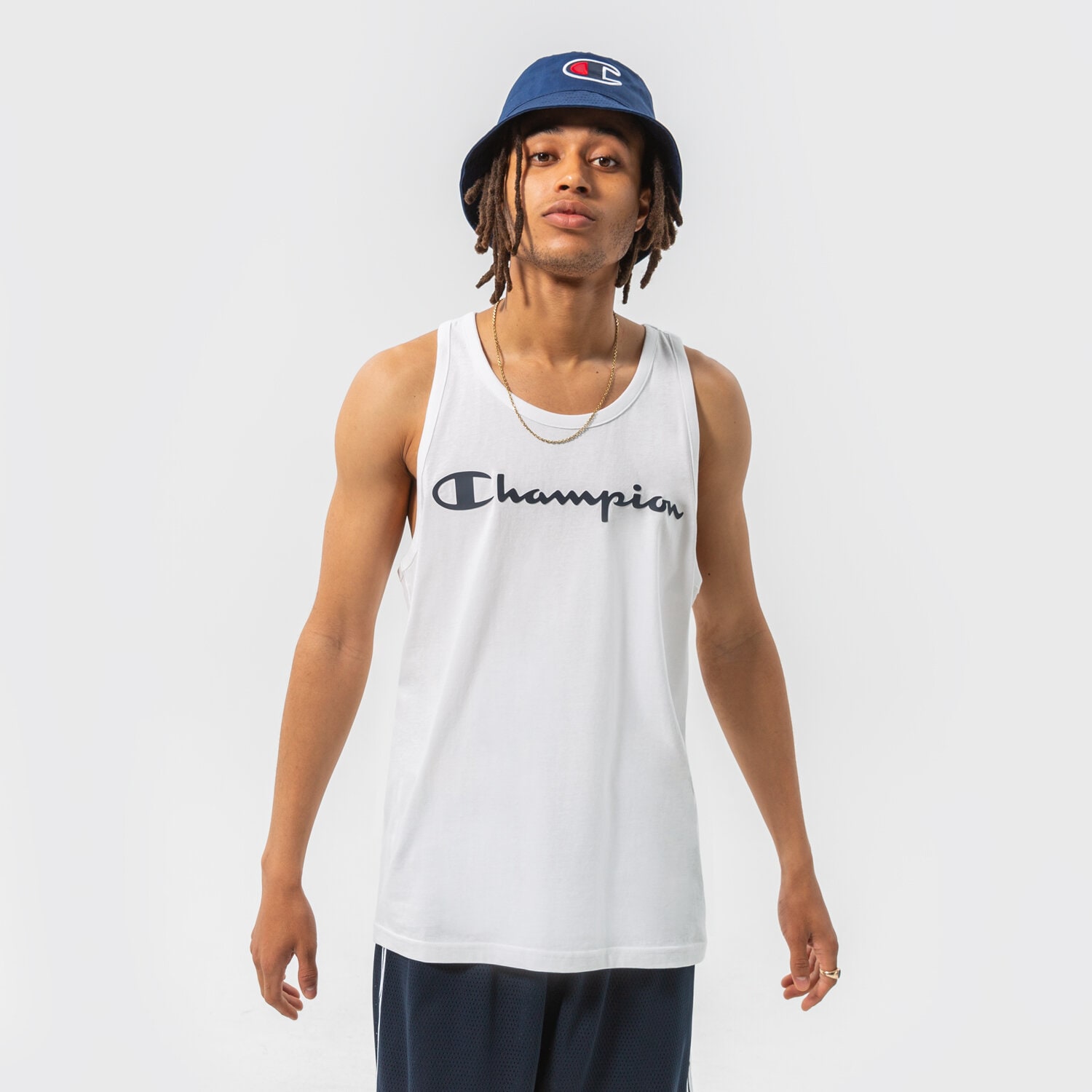 Bărbați tricou CHAMPION MAIOU MAIOU TOP 217148WW001 Alb