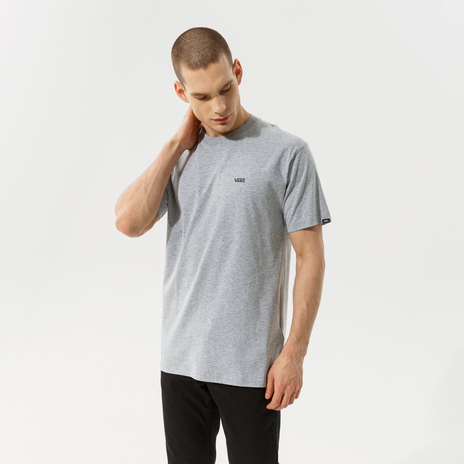 Bărbați tricou VANS TRICOU MN LEFT CHEST LOGO TEE GREY VN0A3CZEATJ1 Gri