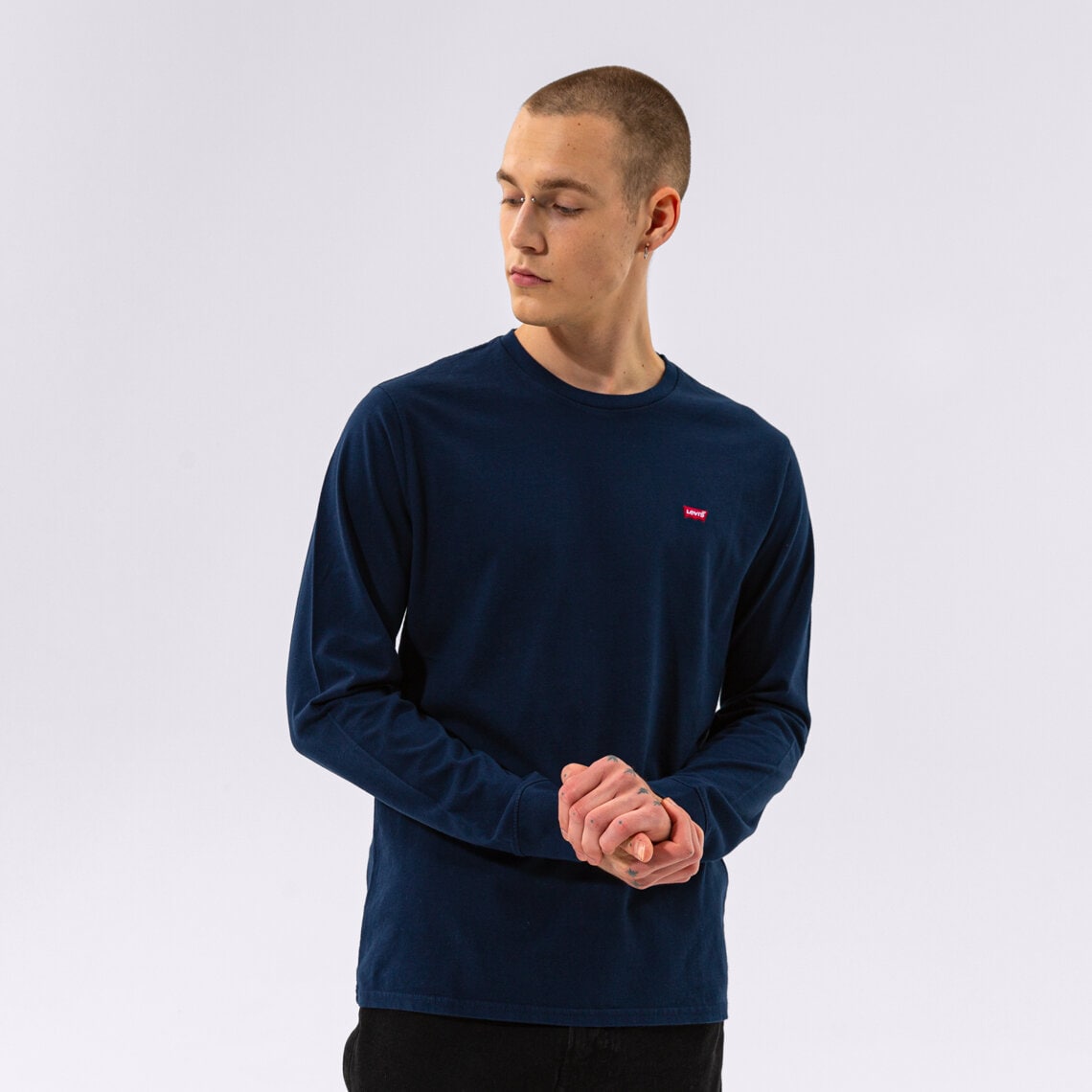 Bărbați tricou LEVI'S TRICOU LS ORIGINAL HM 72848-0001 Bleumarin