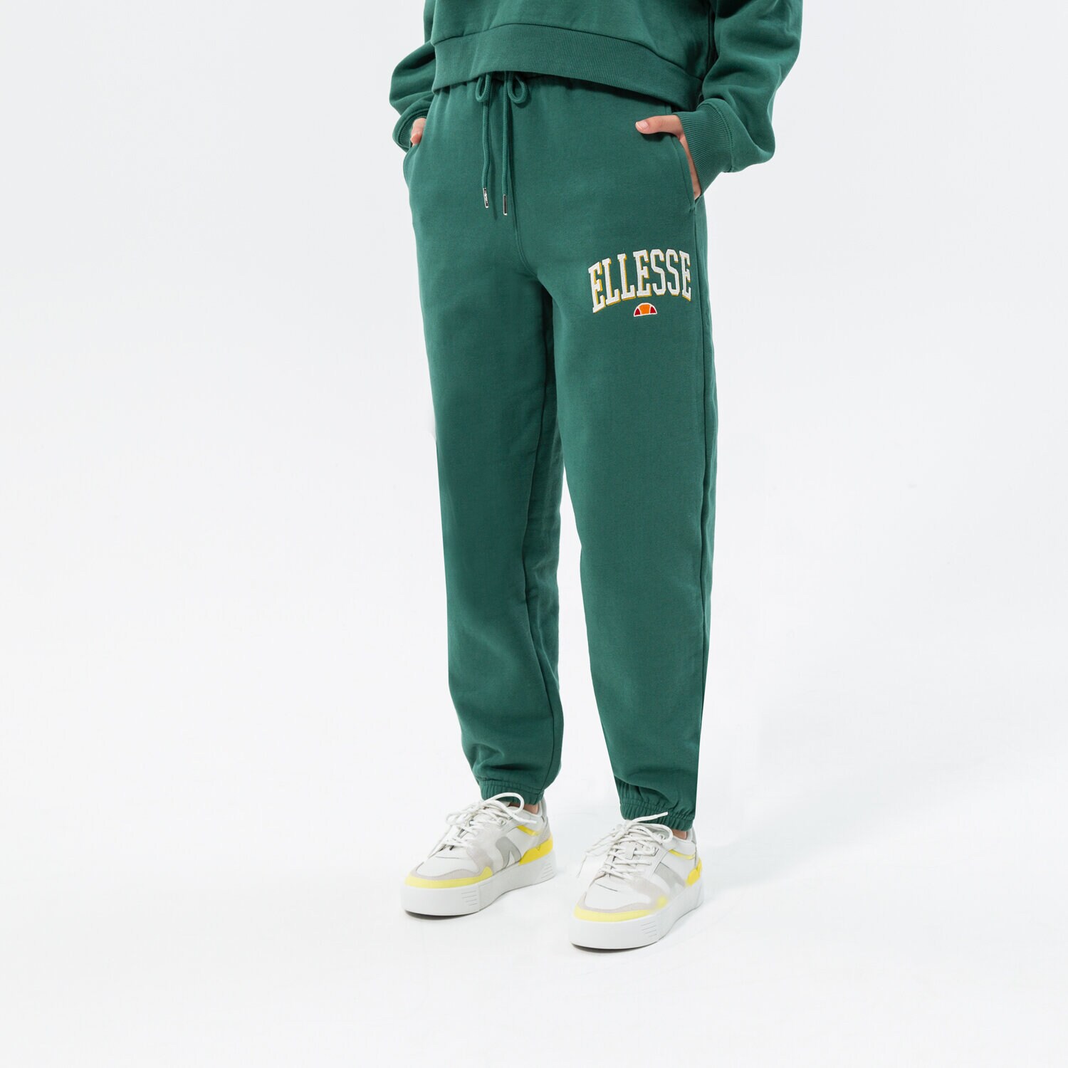 Femei pantaloni ELLESSE PANTALONI CAMMINA JOG PANT DGREEN SGP15914502 Verde