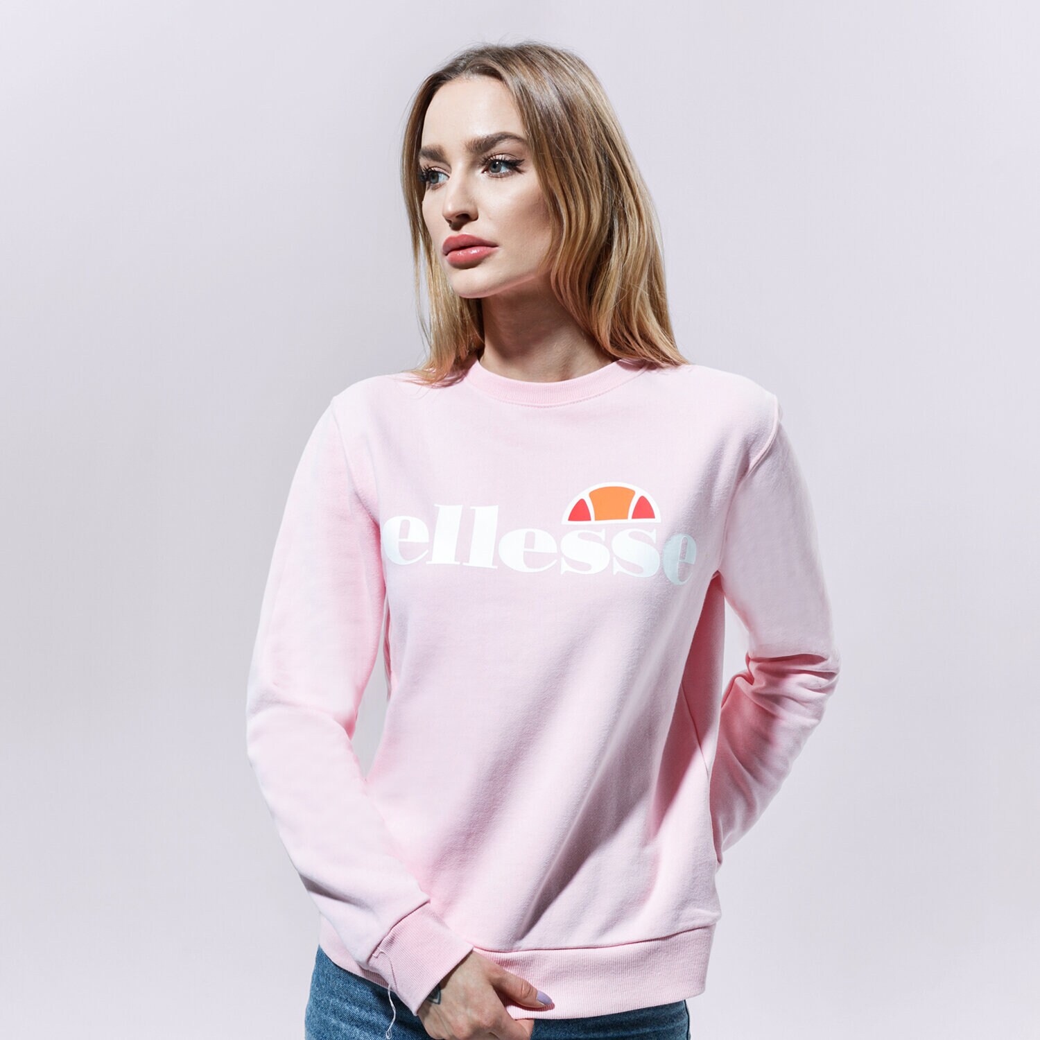 Femei bluză ELLESSE BLUZĂ AGATA LPINK SWEATSHIRT SGS03238808 Roz