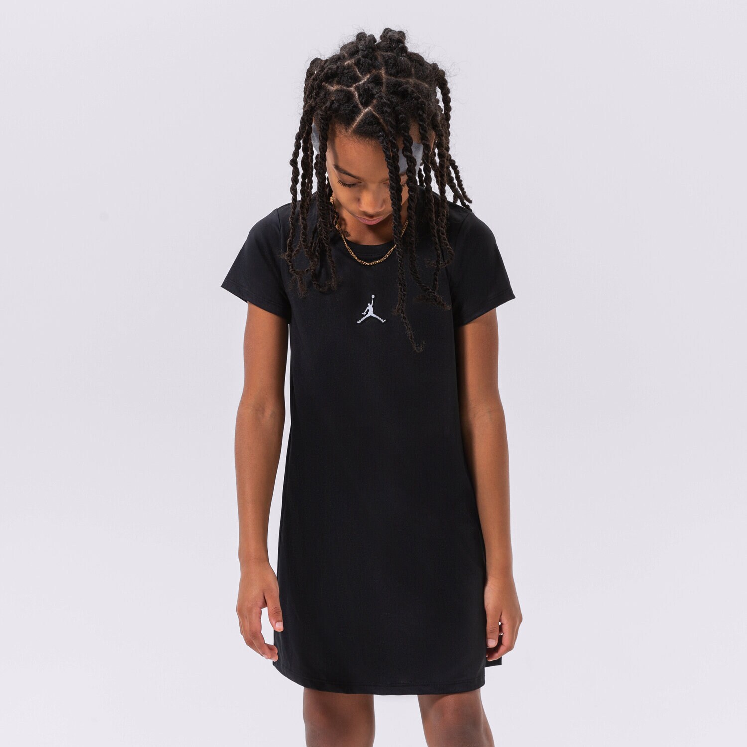 Pantaloni scurți și rochii pentru copii JORDAN TRICOU ESSENTIALS TRENINGS GIRL 45B809-023 Negru