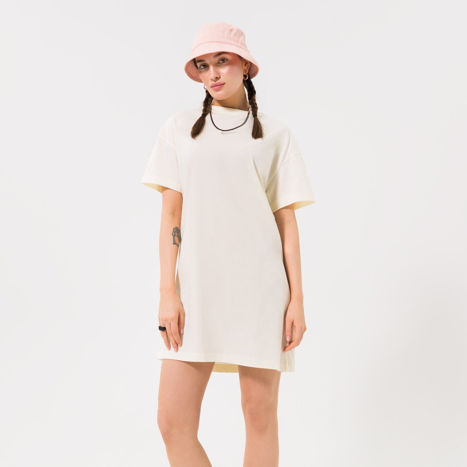 Femei rochii și fuste NIKE ROCHIE DM4664 DM4664-715 Alb