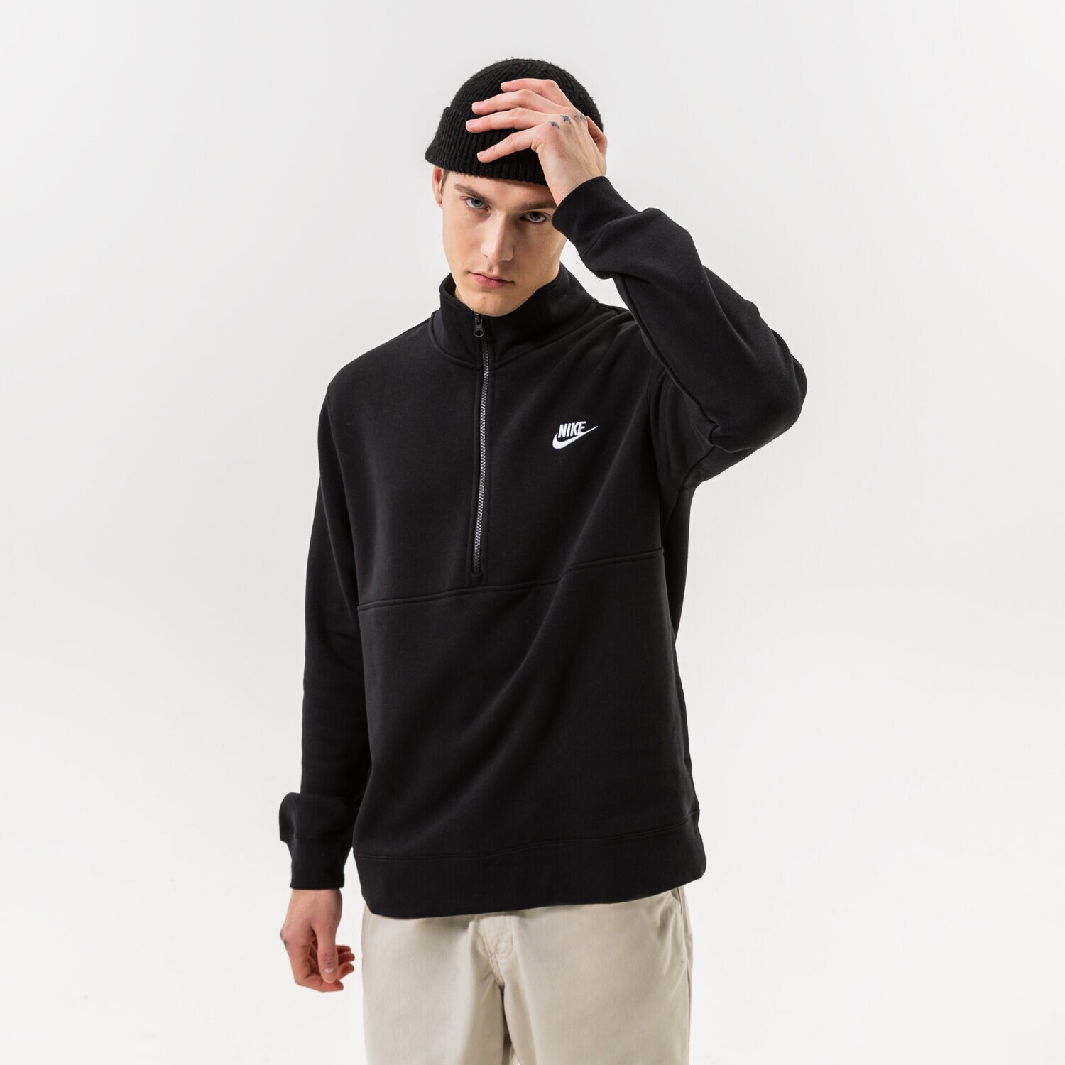 Bărbați bluză NIKE BLUZĂ M NSW CLUB BB HZ TOP DD4732-011 Negru
