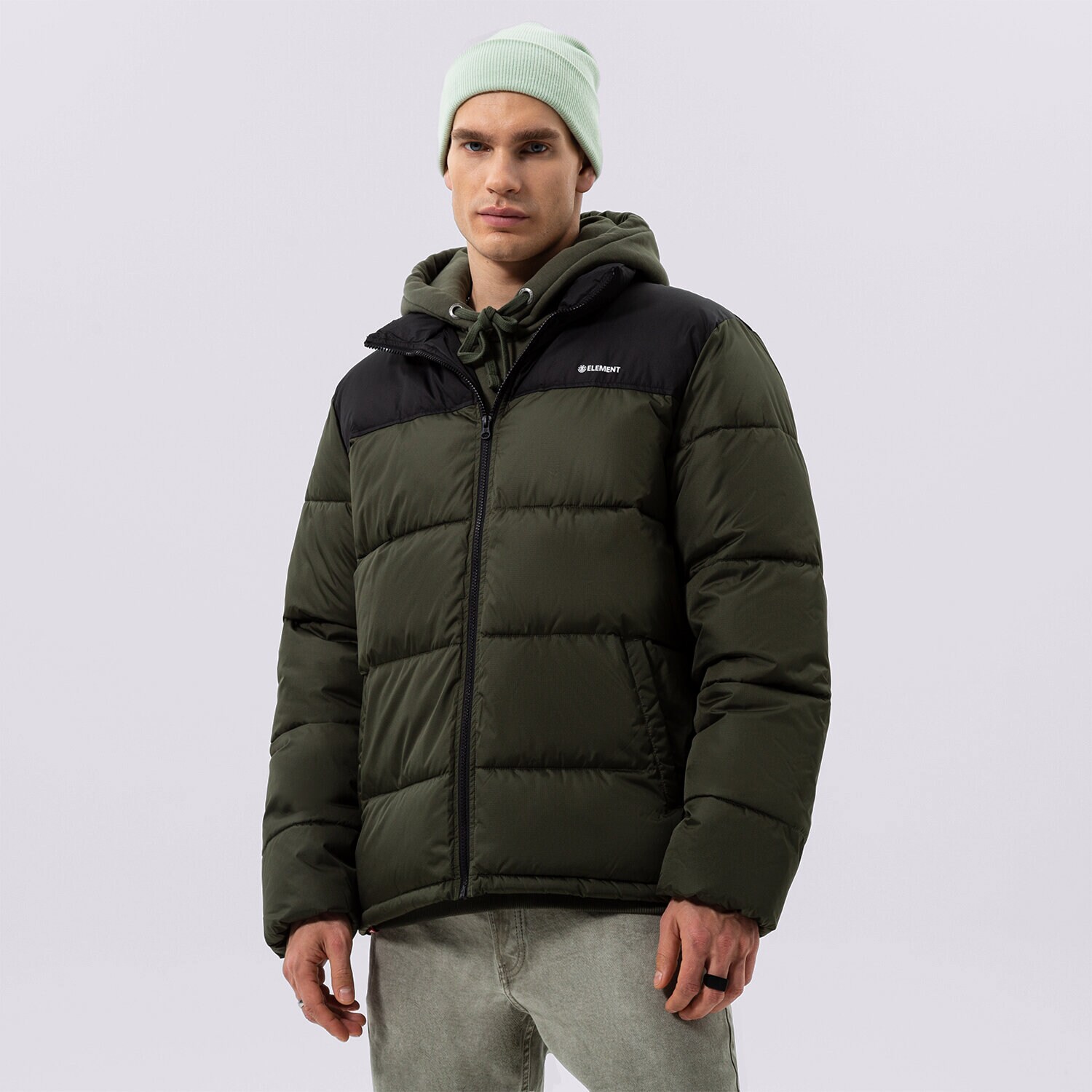 Bărbați eacă de iarnă ELEMENT JACHETĂ CU PUF ALDER ARCTIC FUNDAMENTAL F1JKE6-1366 Kaki