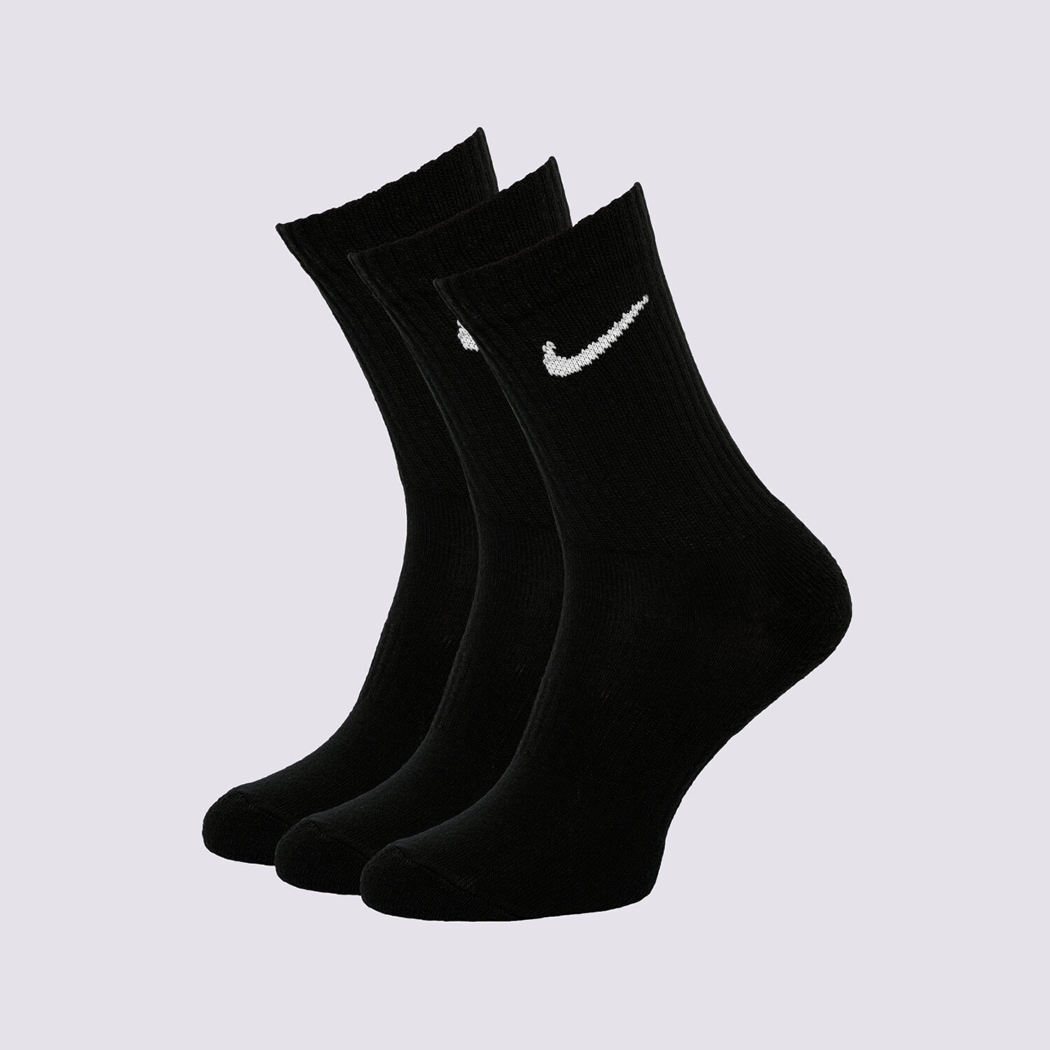 Femei șosete NIKE 3-PACK CUSHIONED CREW SOCKS SX7664-010 Negru