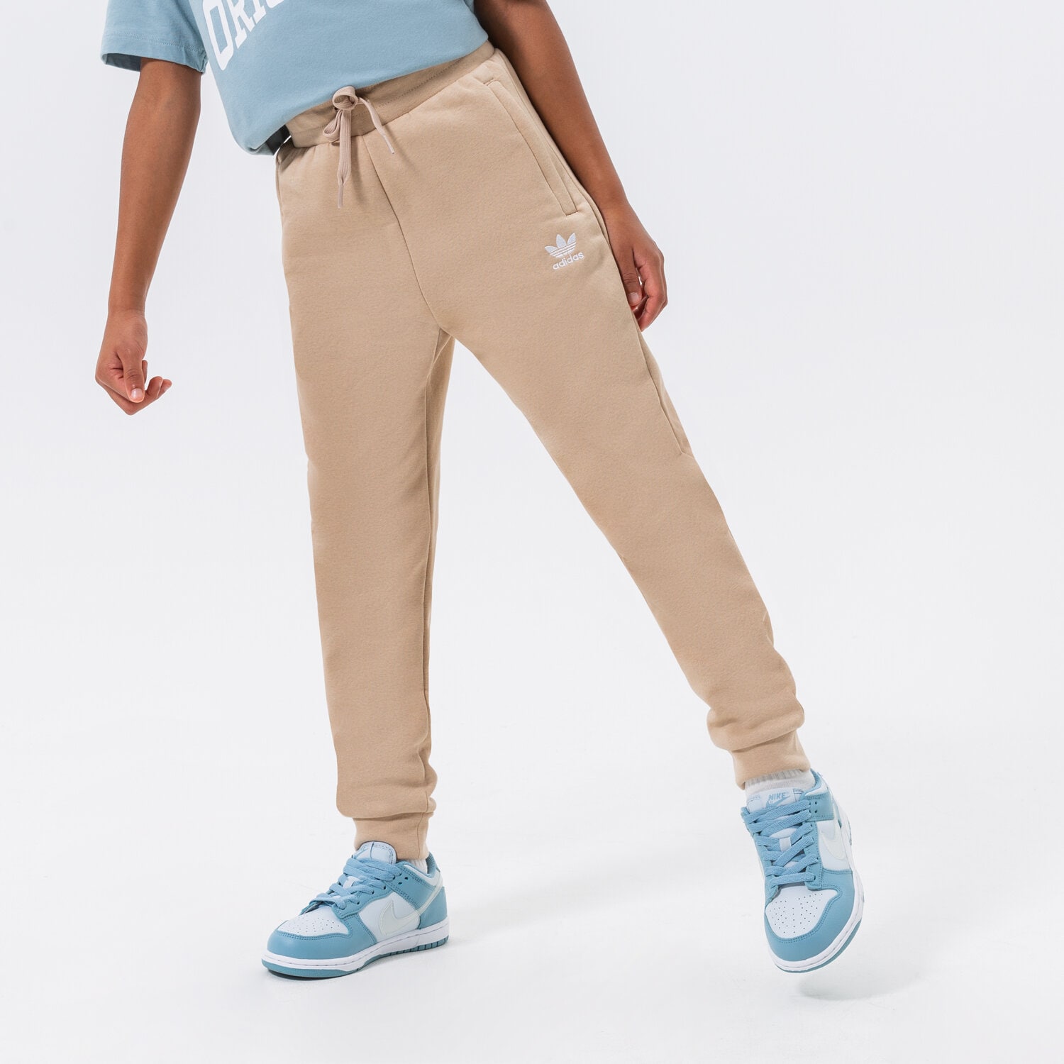 Pantaloni pentru copii ADIDAS PANTALONI  GIRL HK2860 Bej