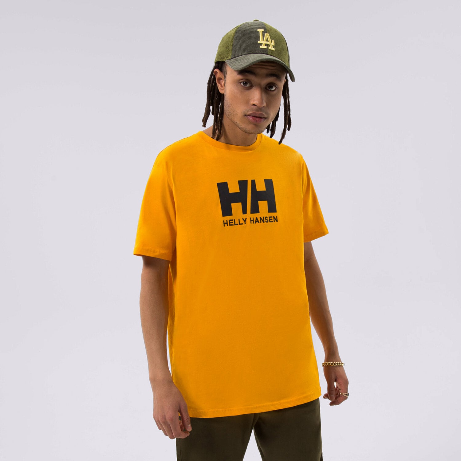 Bărbați tricou HELLY HANSEN TRICOU HH LOGO TRICOU 33979328 Galben Muștar