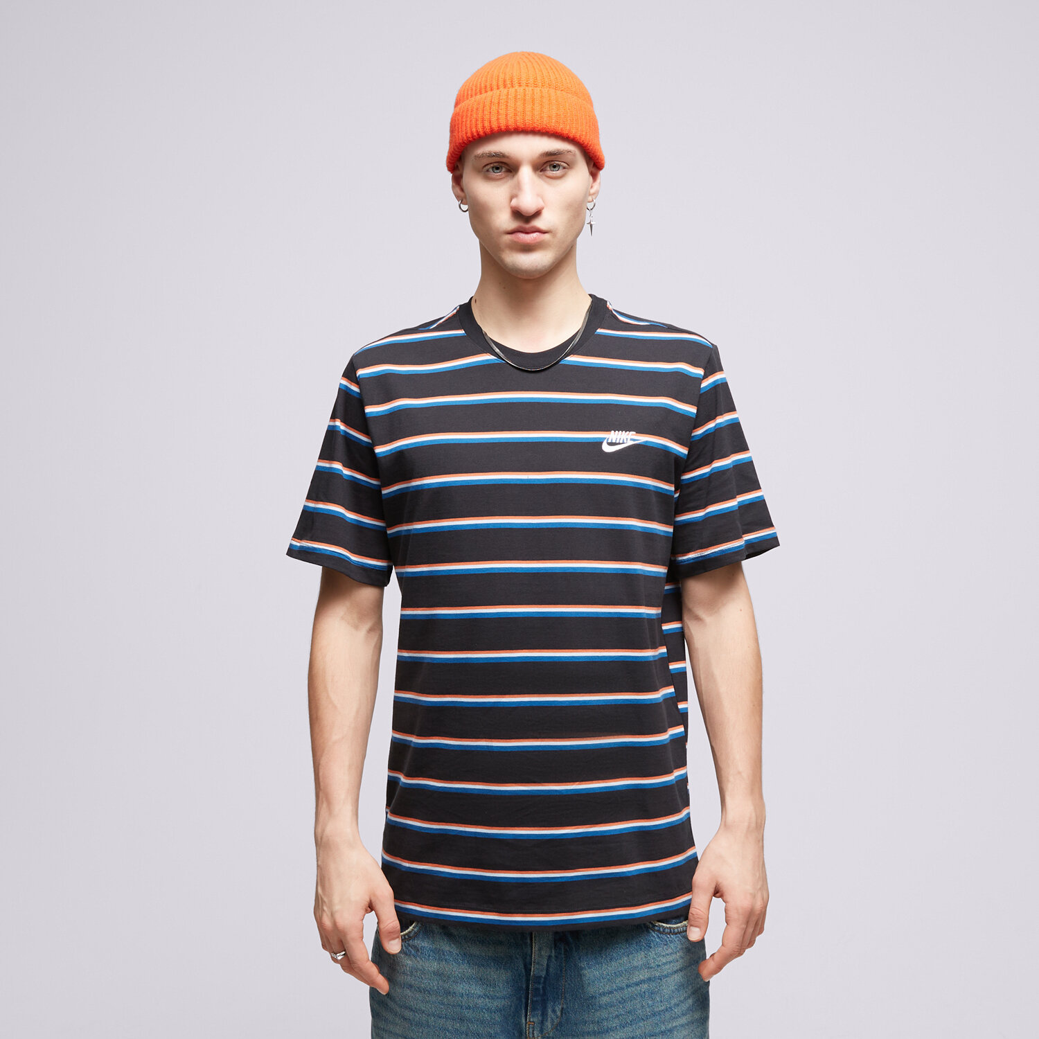 Bărbați tricou NIKE TRICOU M NSW TEE CLUB STRIPE DZ2985-011 Mulicolor