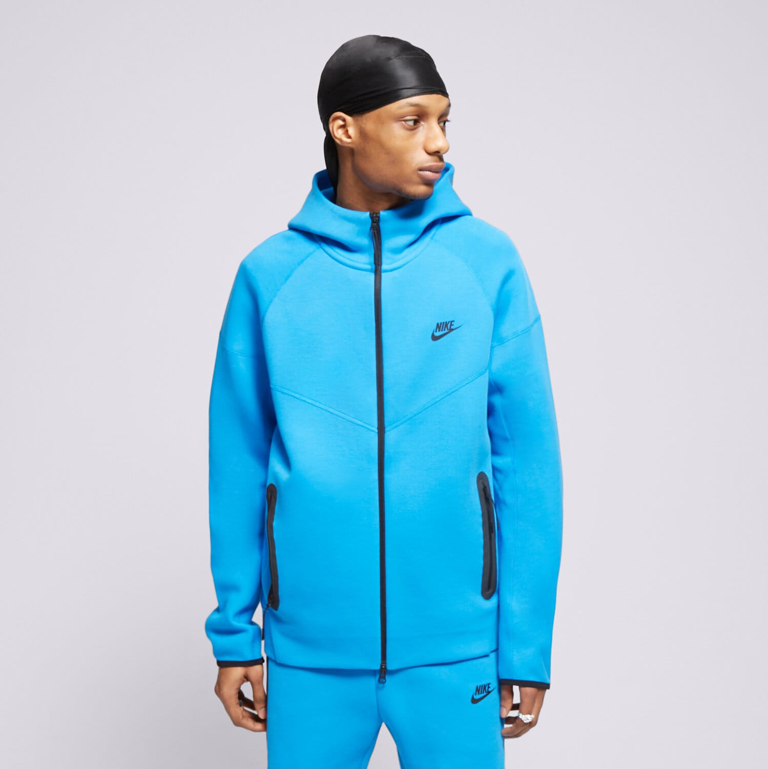 Bărbați bluză NIKE BLUZĂ CU GLUGĂ M NK TCH FLC FZ WR HOODIE TECH FB7921-435 Albastru