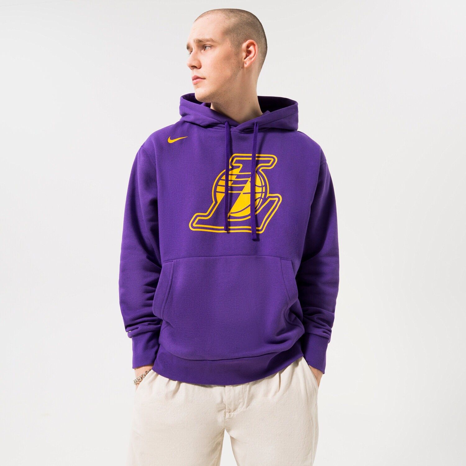 Bărbați bluză NIKE BLUZĂ LAL M NK FLC PO ESSNTL GX NBA DR9401-504 Albastru