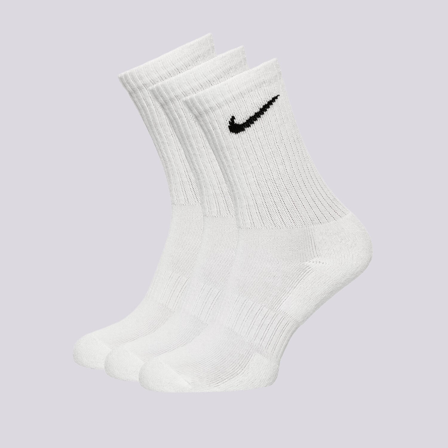 Femei șosete NIKE 3-PACK CUSHIONED CREW SOCKS SX7664-100 Alb
