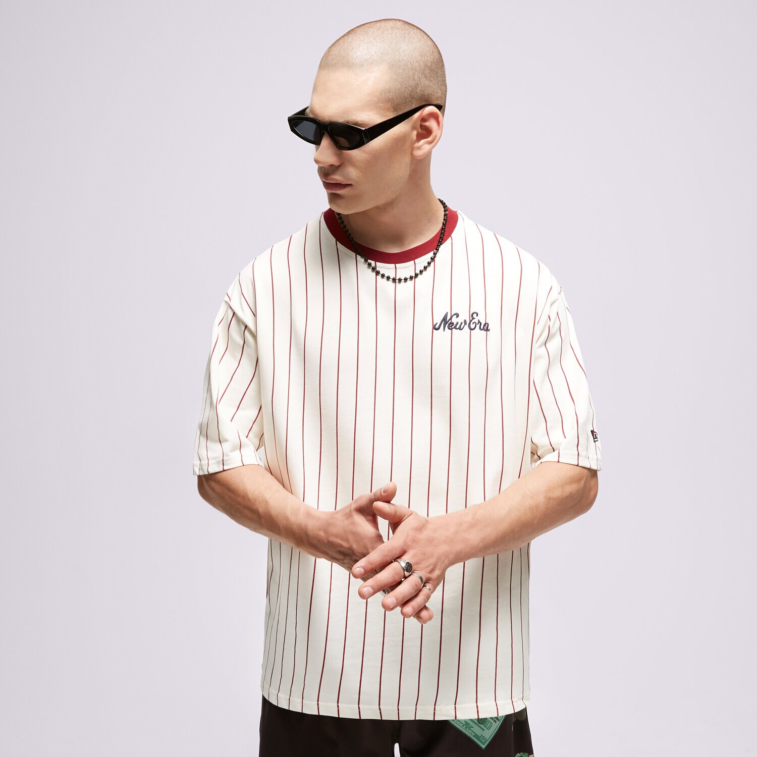 Bărbați tricou NEW ERA TRICOU NE PINSTRIPE OS NONE 60416429 Alb