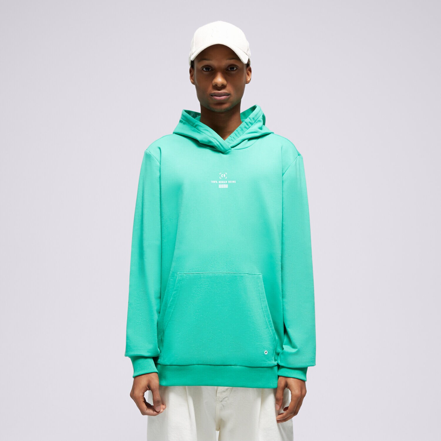 Bărbați bluză CONFRONT BLUZĂ CU GLUGĂ GREEN CF123BLM10001 Verde