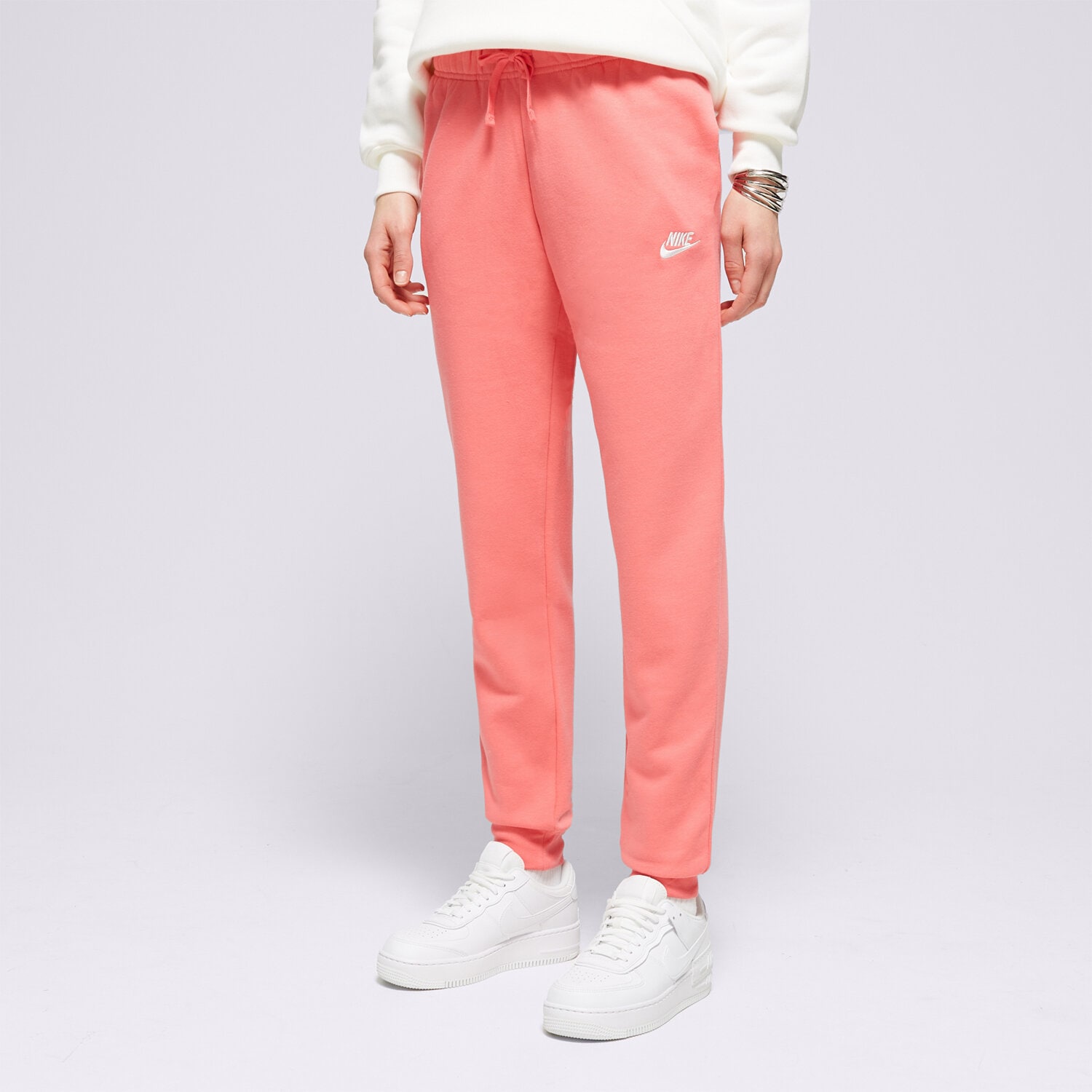 Femei pantaloni NIKE PANTALONI  W NSW CLUB FLC MR STD DQ5191-894 Roz