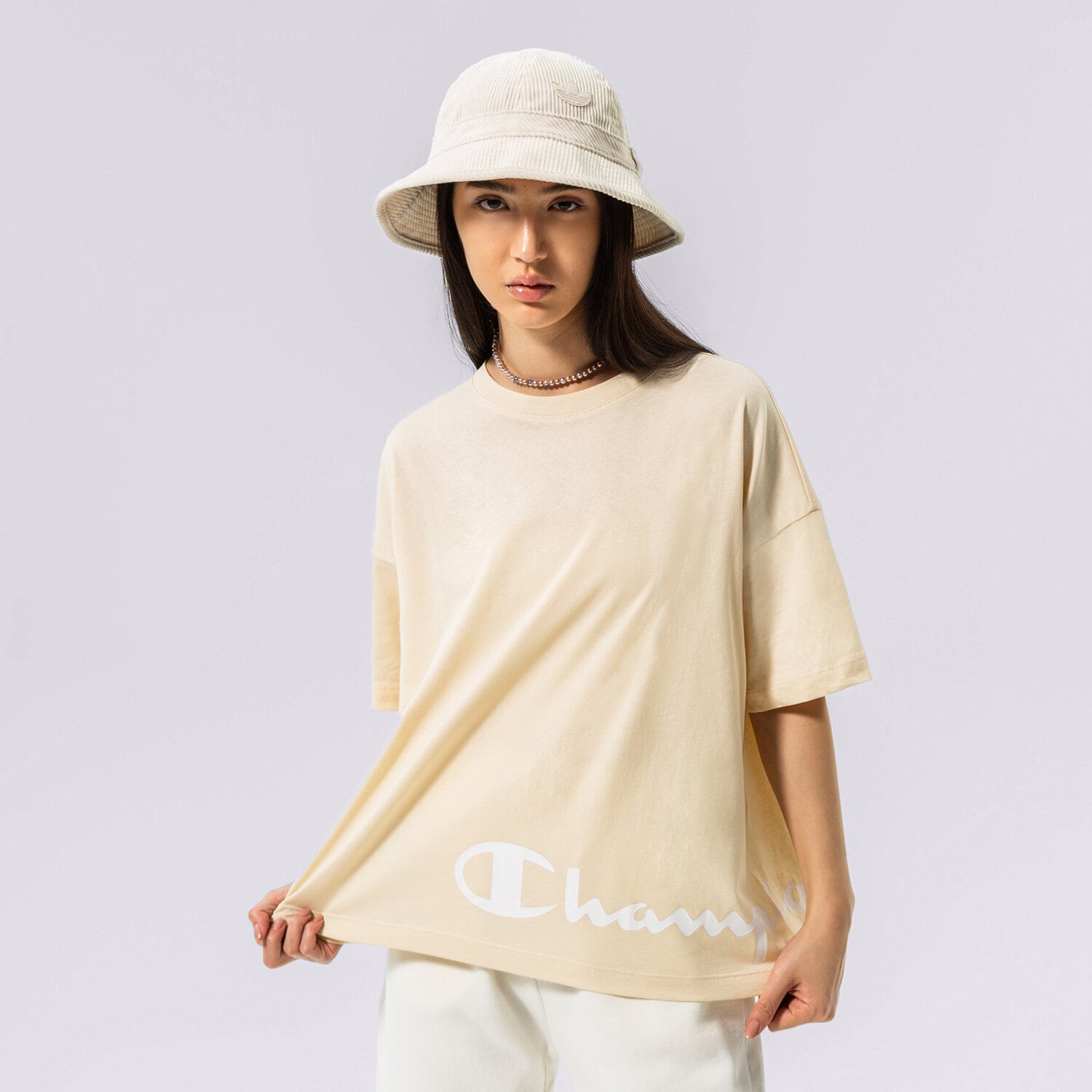 Femei tricou CHAMPION TRICOU CREWNECK TRICOU 115425YS014 Bej