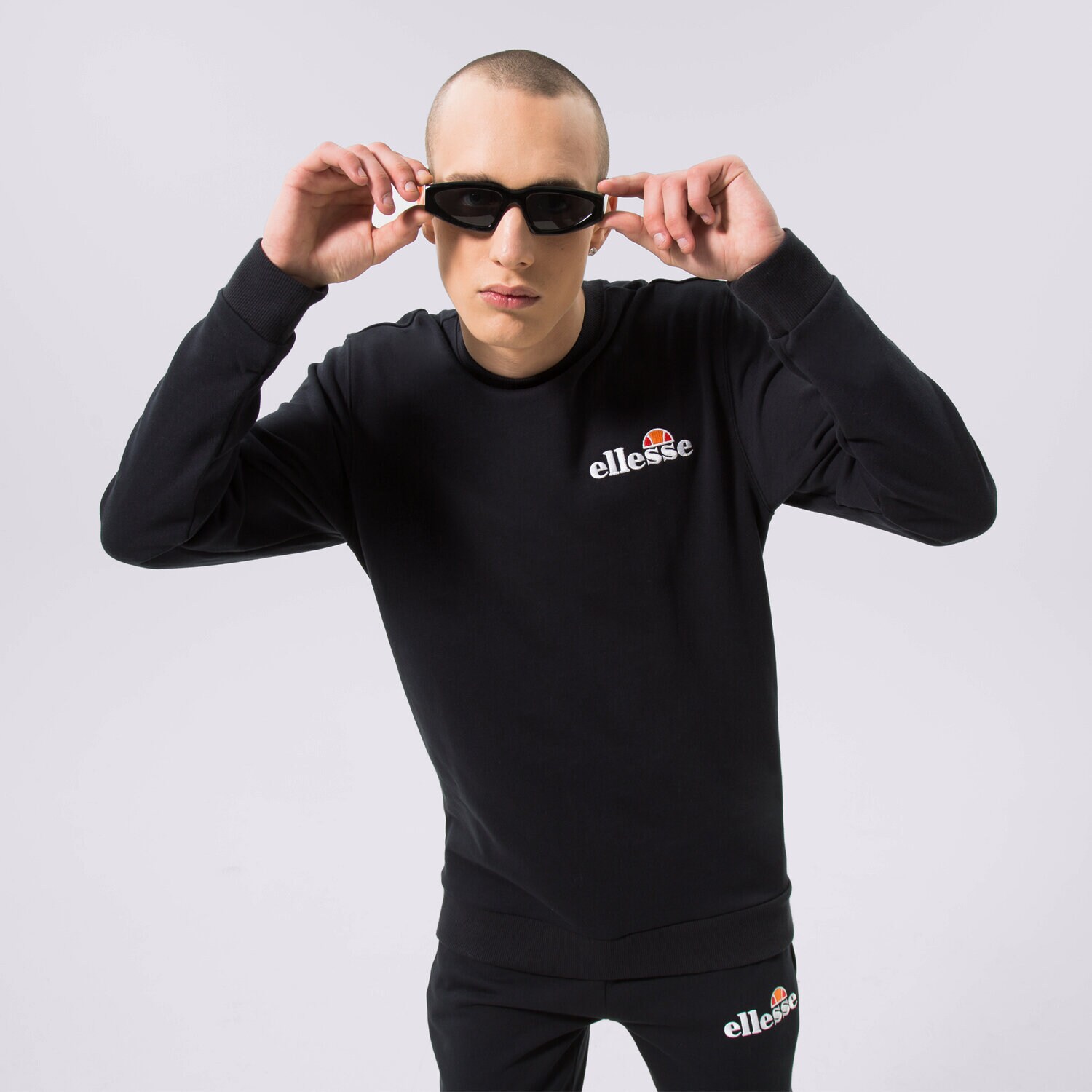 Bărbați bluză ELLESSE BLUZĂ FIERRO BLK SHS08784011 Negru