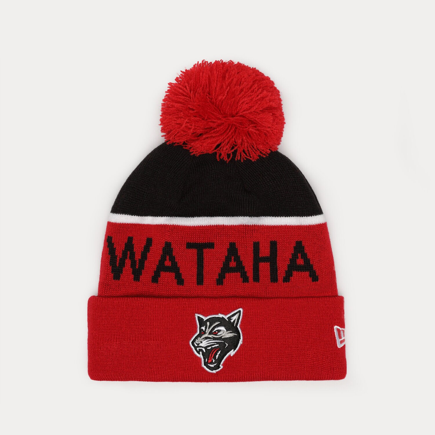 Bărbați căciulă NEW ERA CACIULA KNIT RED WATAHA ZIELONA GÓRA WATAHA ZIELONA  12489433 Roșu